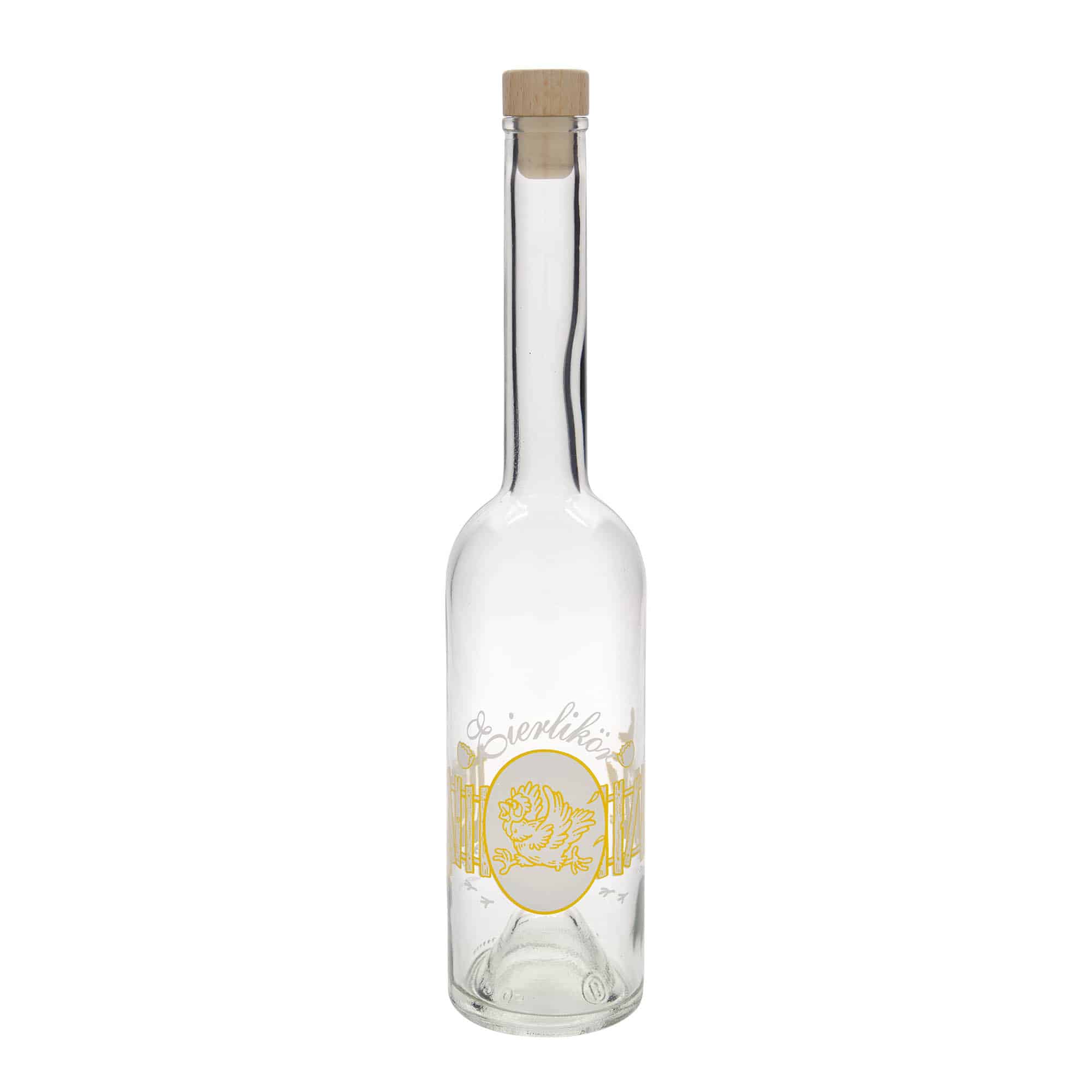 Shishe qelqi 500 ml 'Opera', motiv: likuer vezësh, gojë: korek
