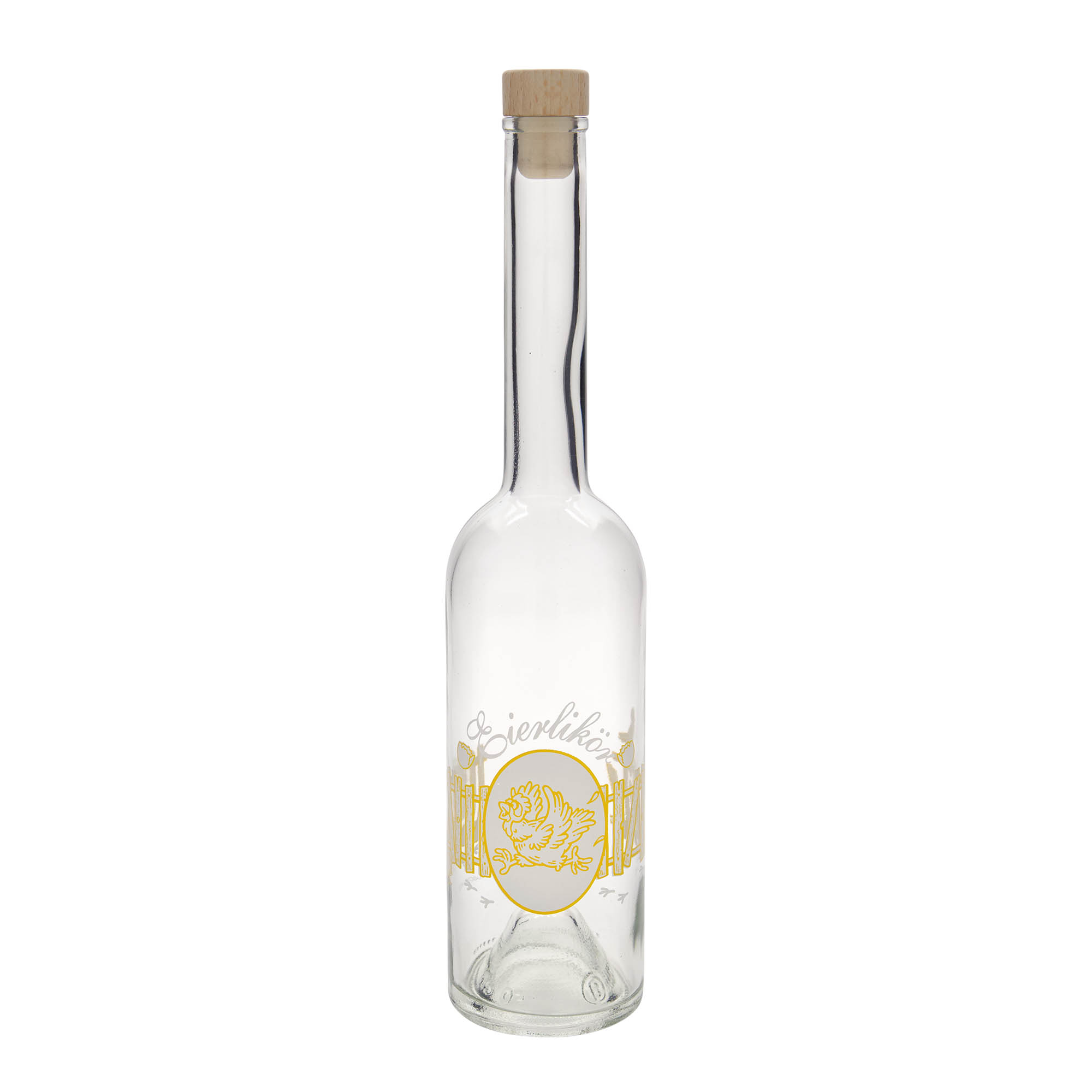 Shishe qelqi 500 ml 'Opera', motiv: likuer vezësh, gojë: korek Shishe qelqi 500 ml 'Opera', motiv: likuer vezësh, gojë: korek