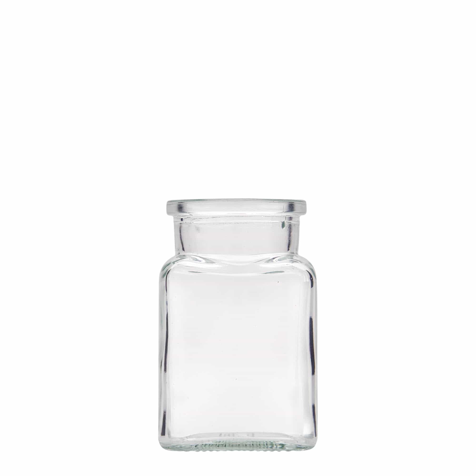 150 ml gotë me kapak kork, katror, gojë: kork