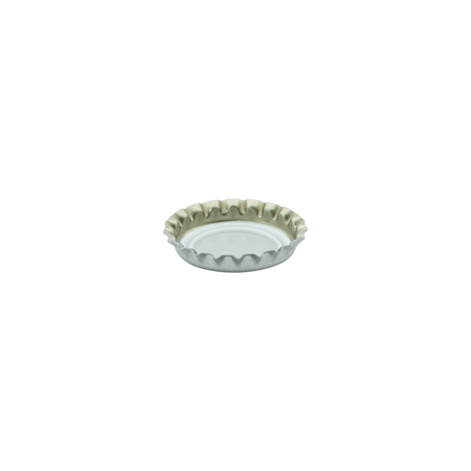 Kapak shishe 26 mm, metal, argjend Kapak shishe 26 mm, metal, argjend