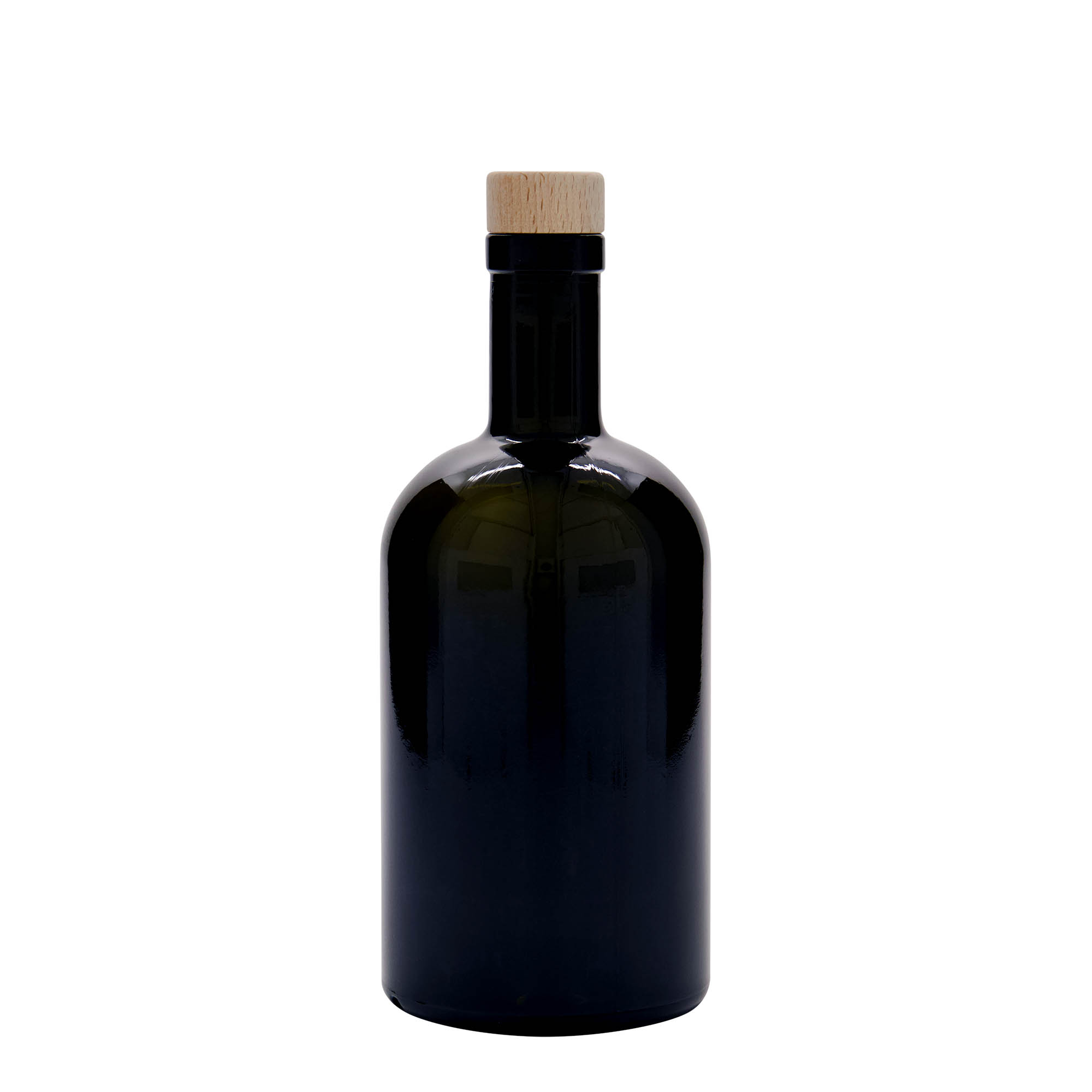 Shishe qelqi 500 ml 'Farmacia', jeshile antike, gojë: kork