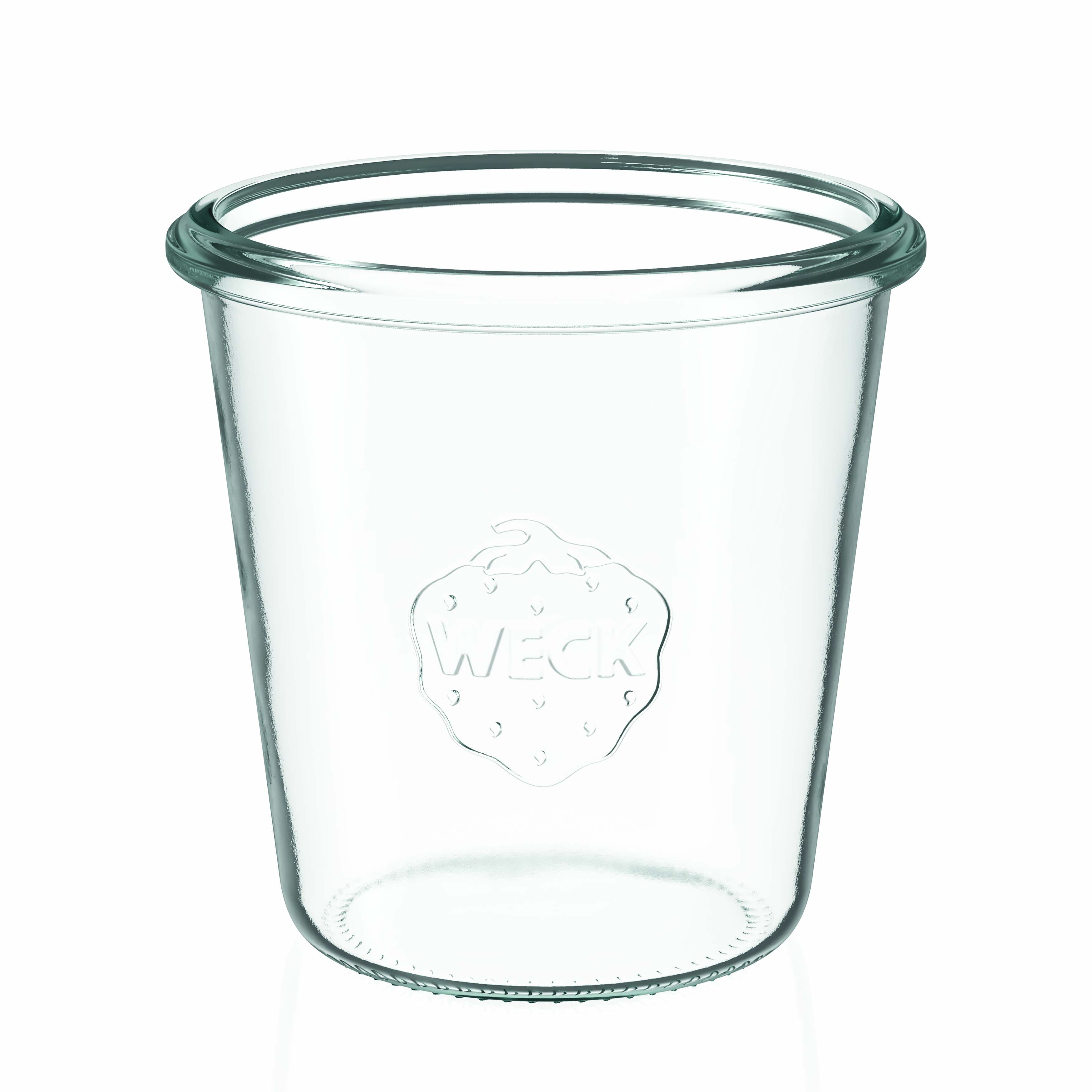 290 ml WECK-vas me kapak të sheshtë, Hapur: Kufiri i rrumbullakët 290 ml WECK-vas me kapak të sheshtë, Hapur: Kufiri i rrumbullakët