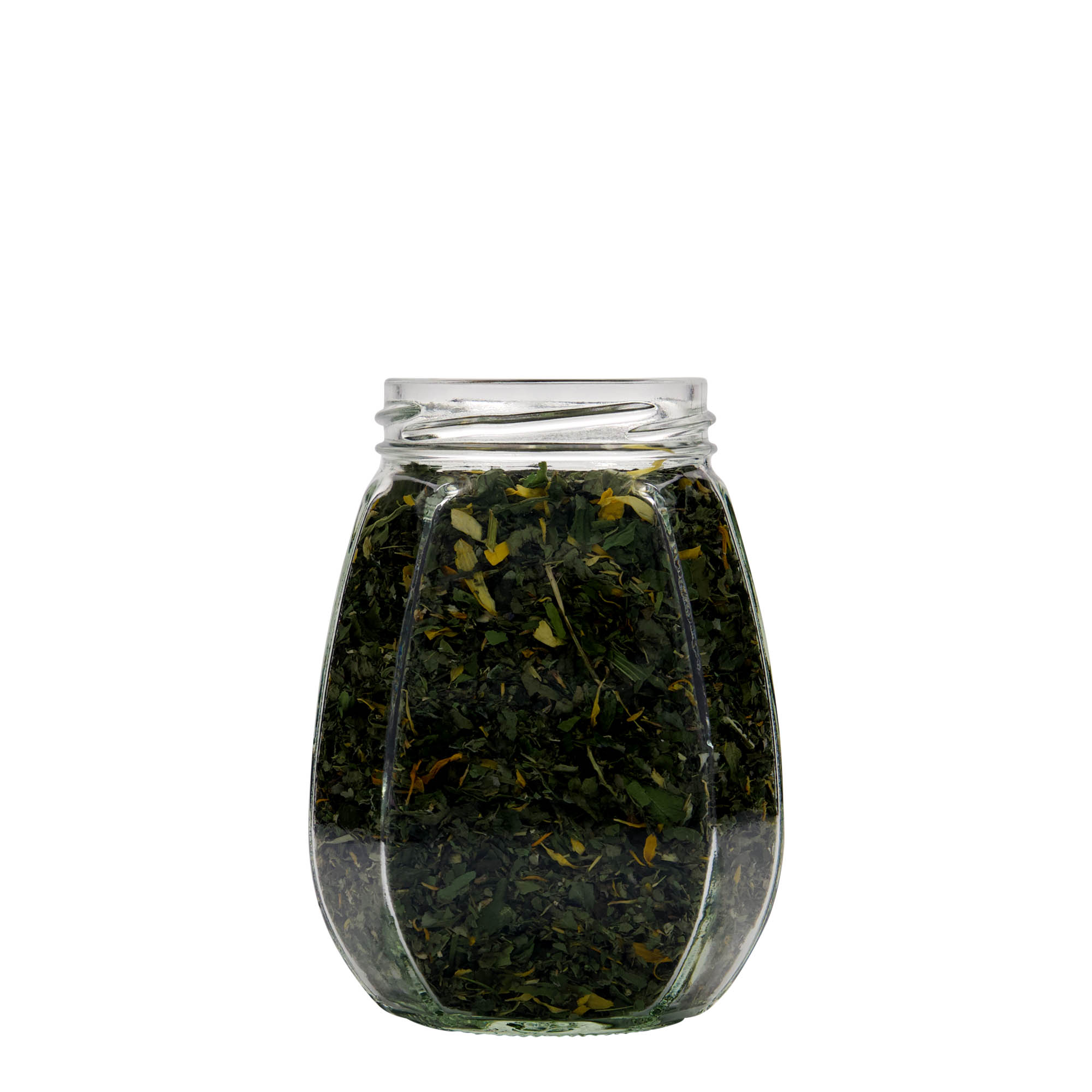 385 ml kavanoz për bizhuteri, gjashtëkëndësh, gojë: Twist-Off (TO 63)