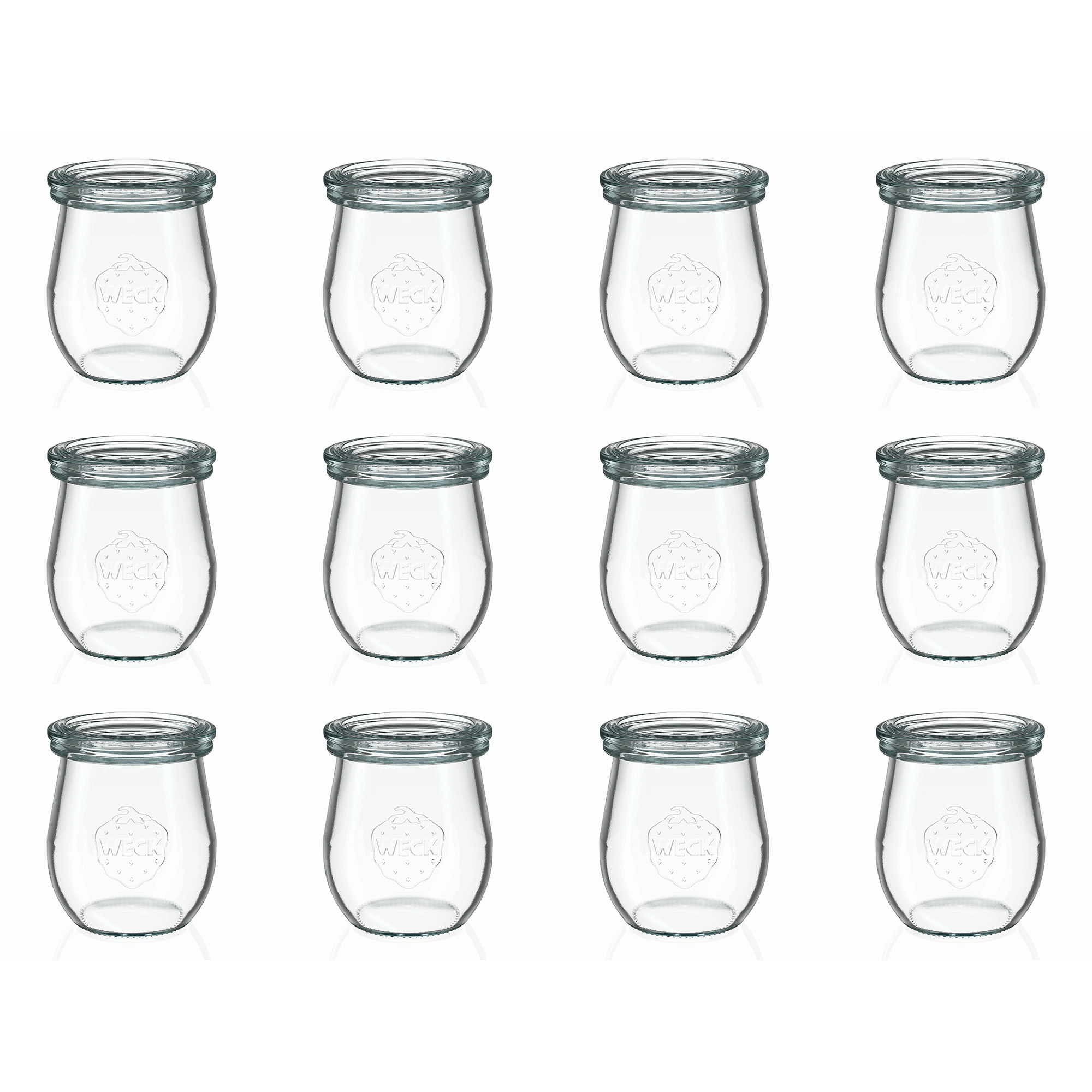 12x 220 ml gotë WECK me formë tulipani me kapak qelqi RR 60