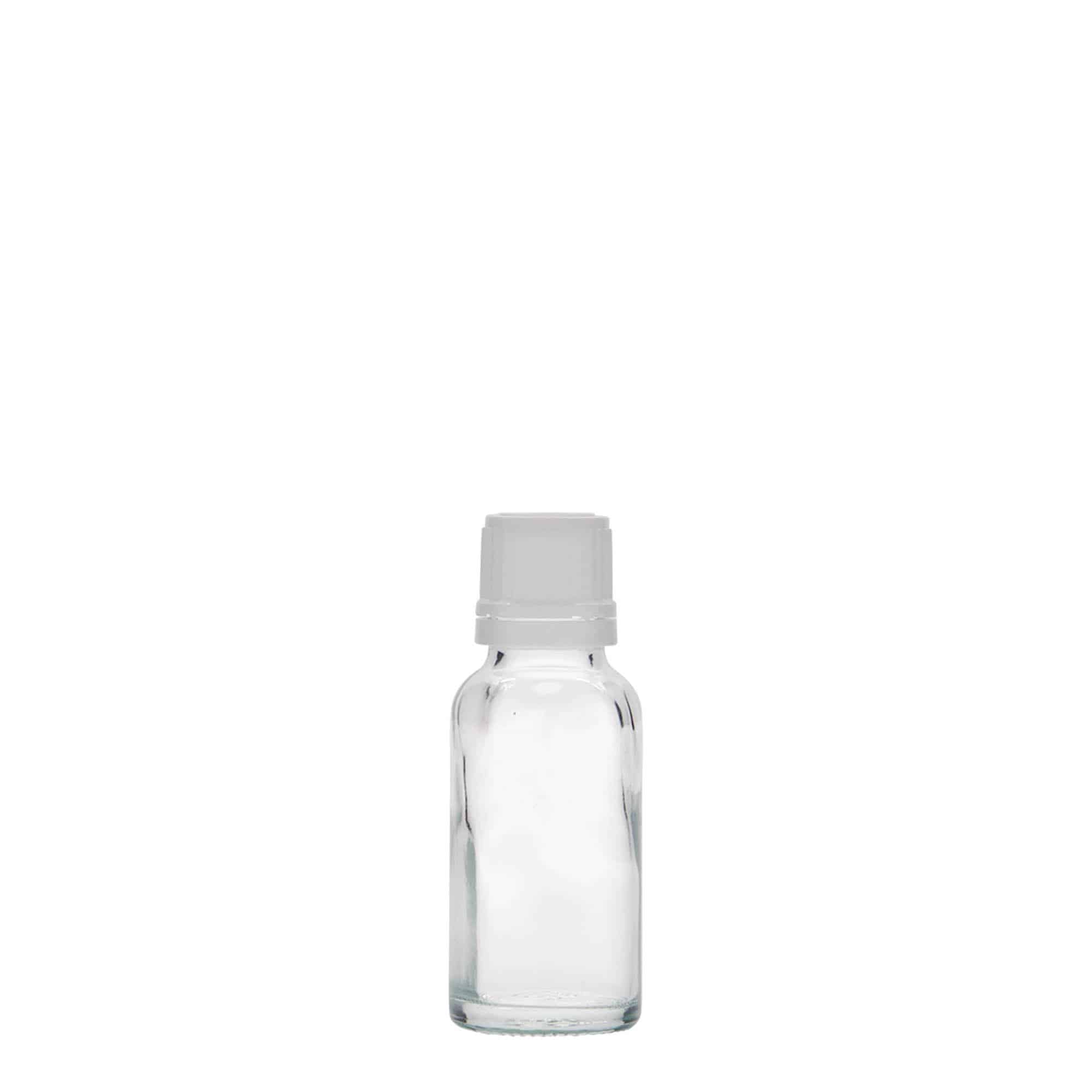 20 ml shishe mjekësore, xham, hapje: DIN 18