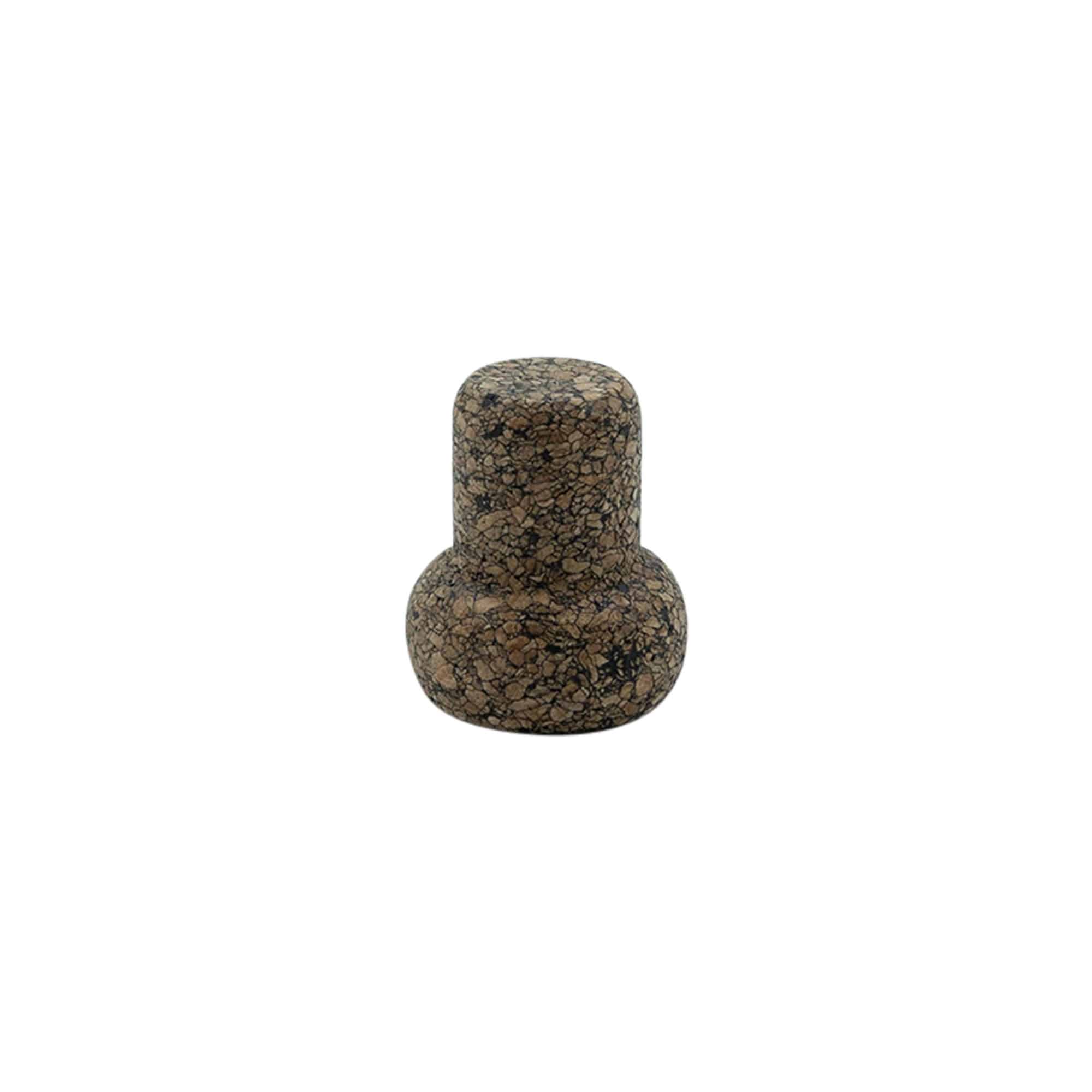 Tapë dore 'Barrel' 19,5 mm, Corkcoal, për gojën: Kork