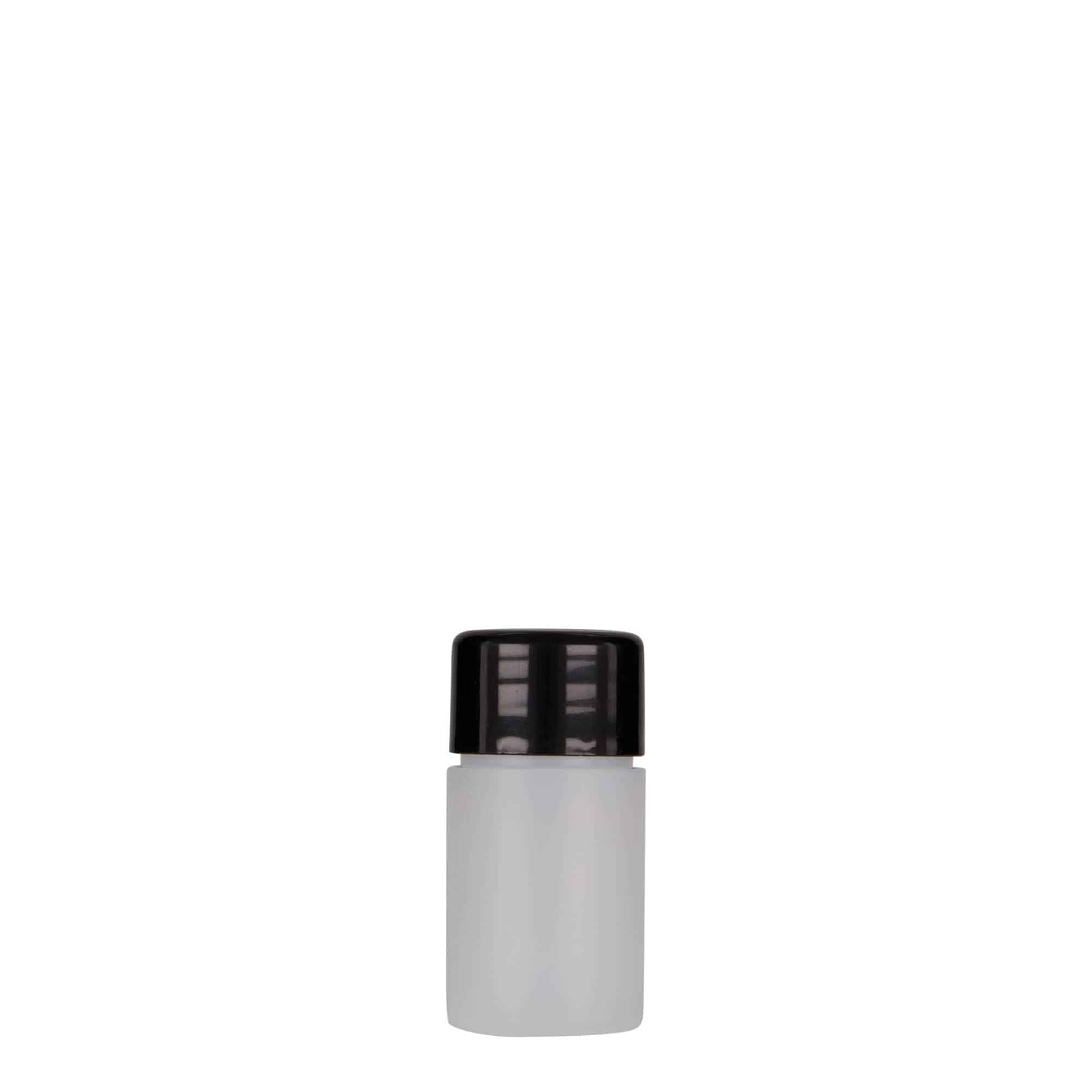 15 ml shishe plastike 'Tuffy', HDPE, natyrale, hapje: 24/410