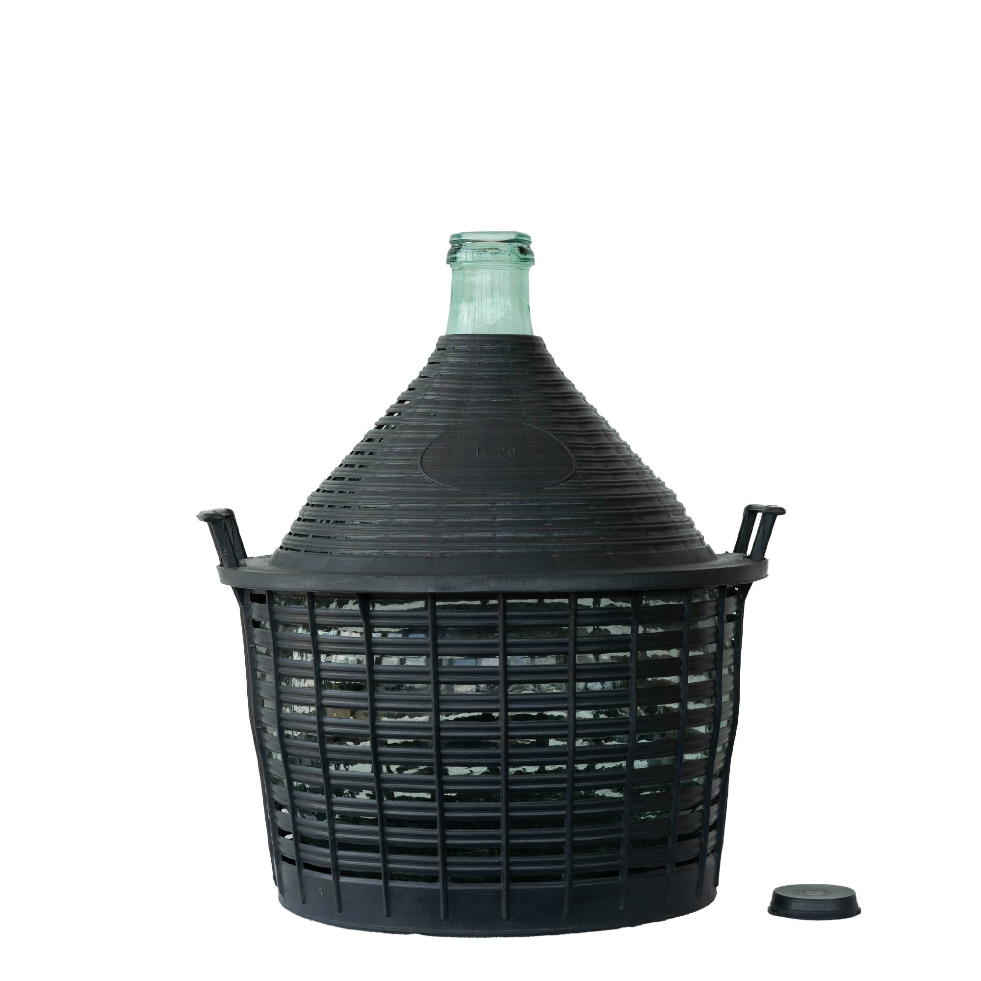 20 l shishe baloni me qafë të ngushtë, qelq, gojë: kapak i mbështjellë 20 l shishe baloni me qafë të ngushtë, qelq, gojë: kapak i mbështjellë