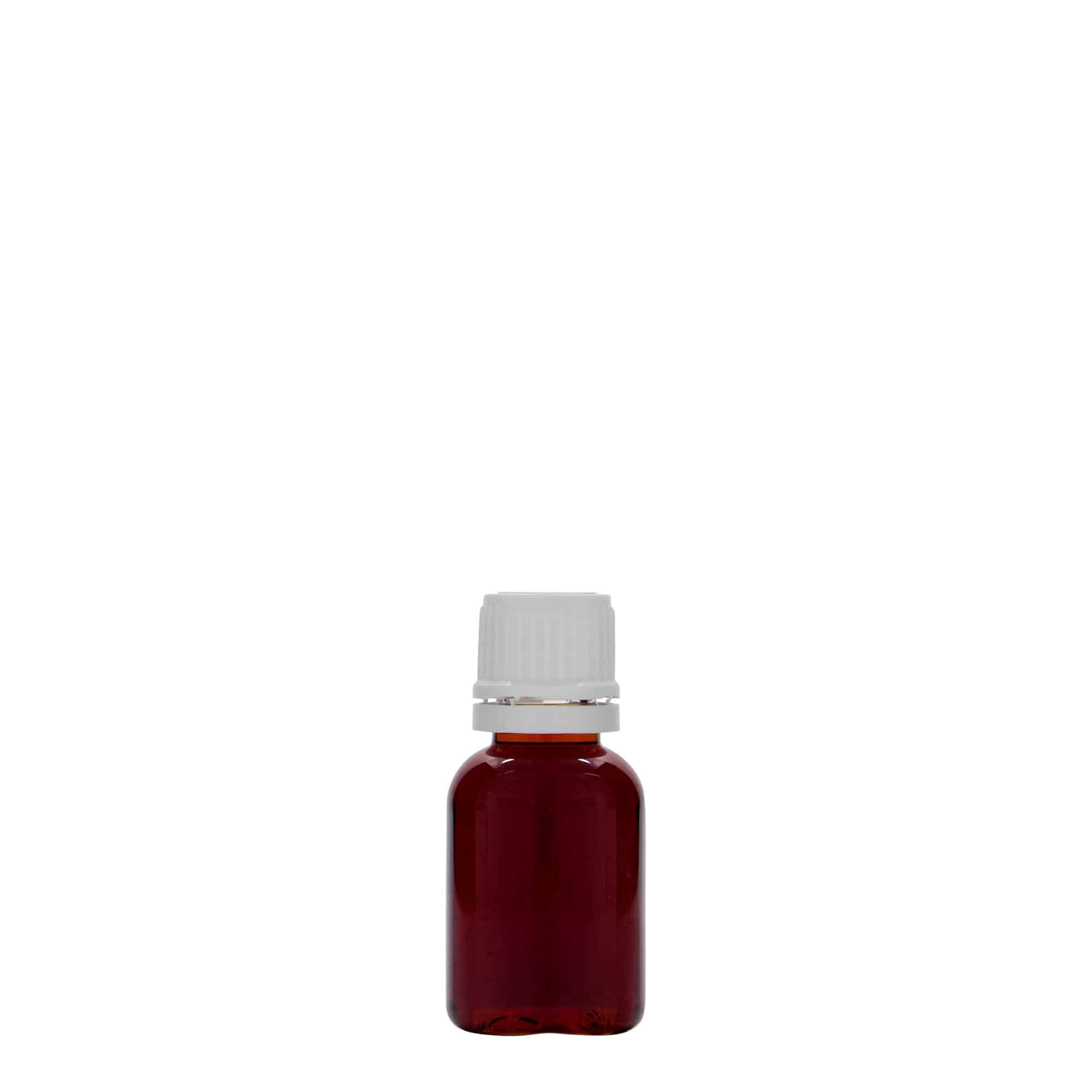20 ml shishe mjekësore PET 'Easy Living', plastikë, hapja: DIN 18