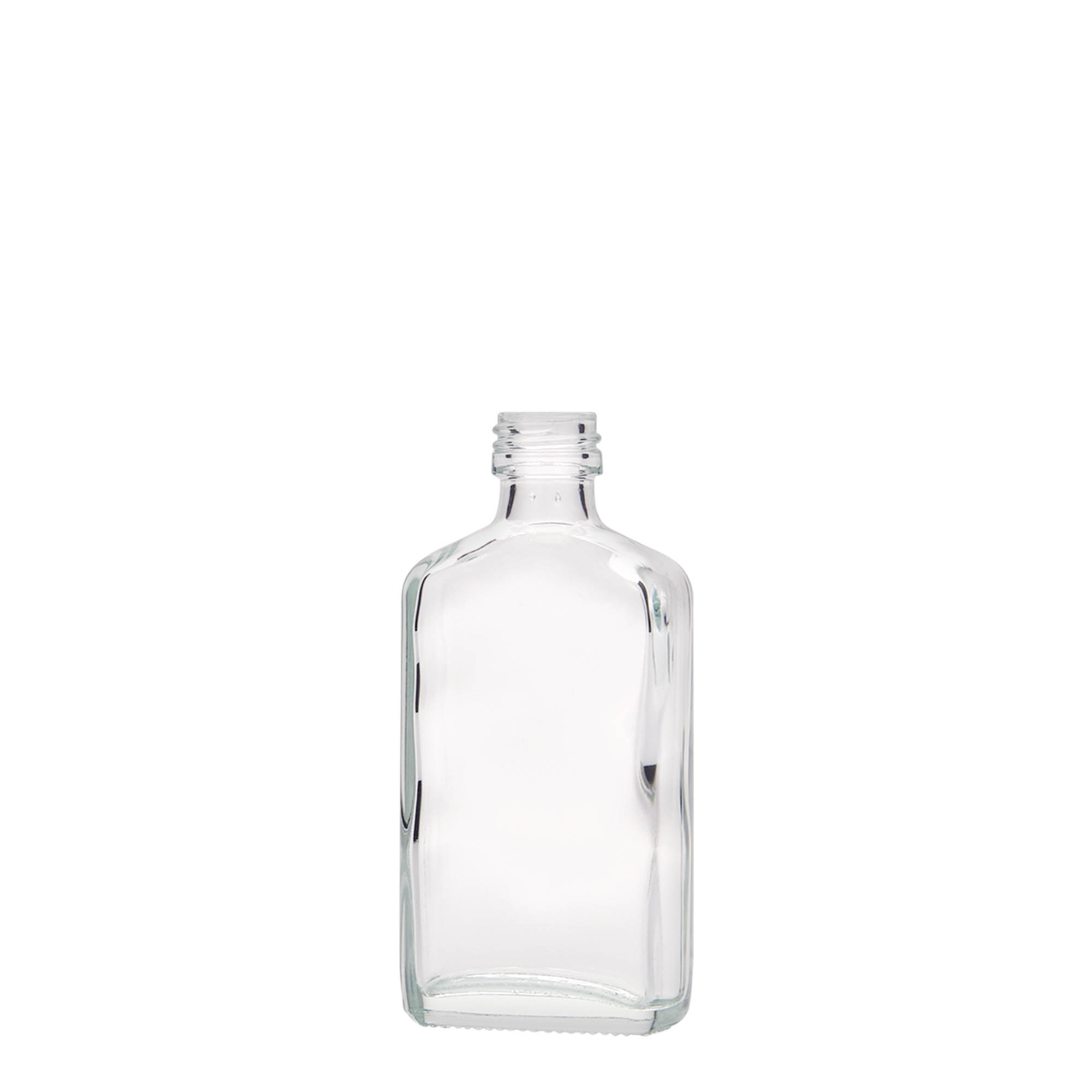 Shishe dore 50 ml, drejtkëndore, qelq, gojë: PP 18