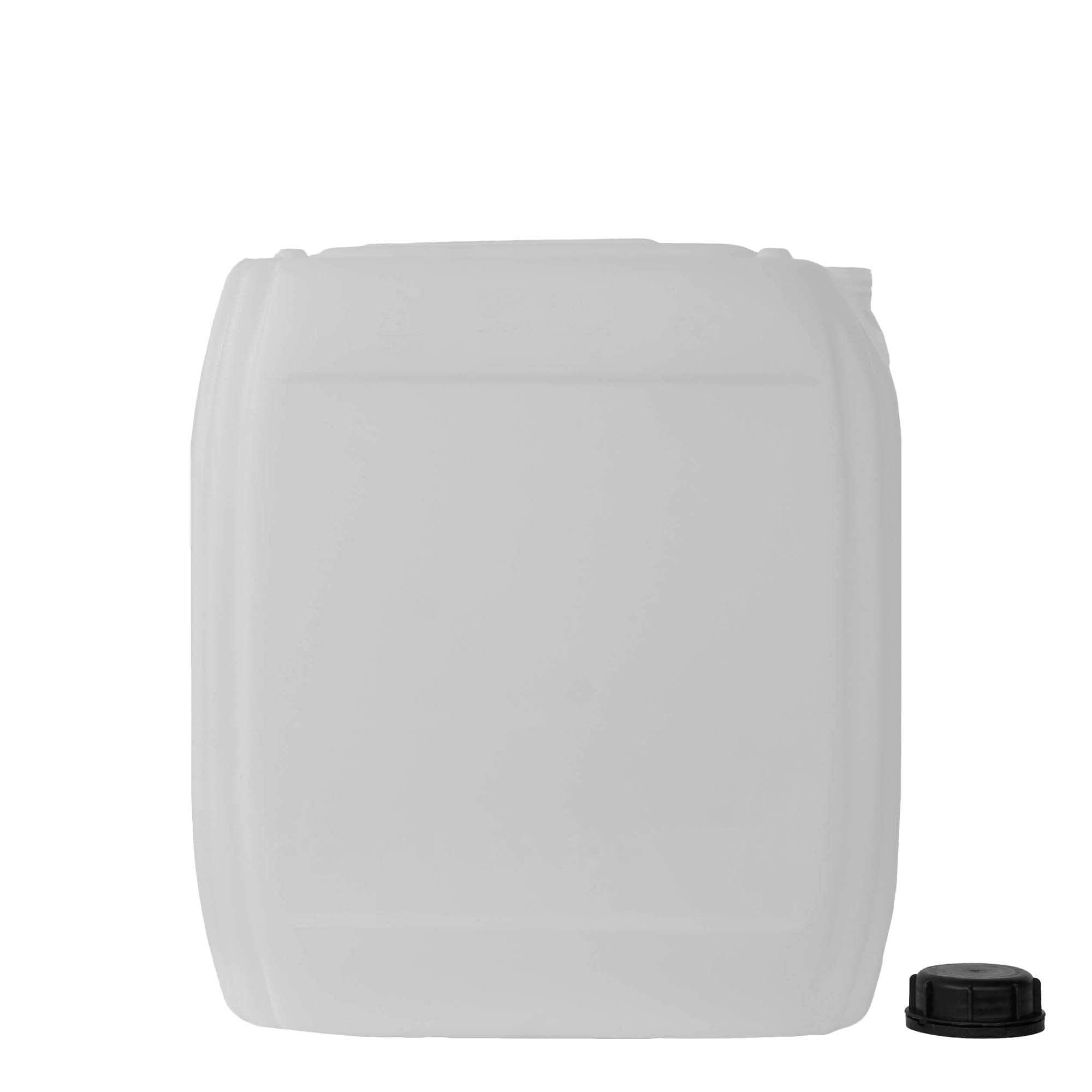 25 l kanister, drejtkëndor, plastik HDPE, natyral, hapje: ND 60
