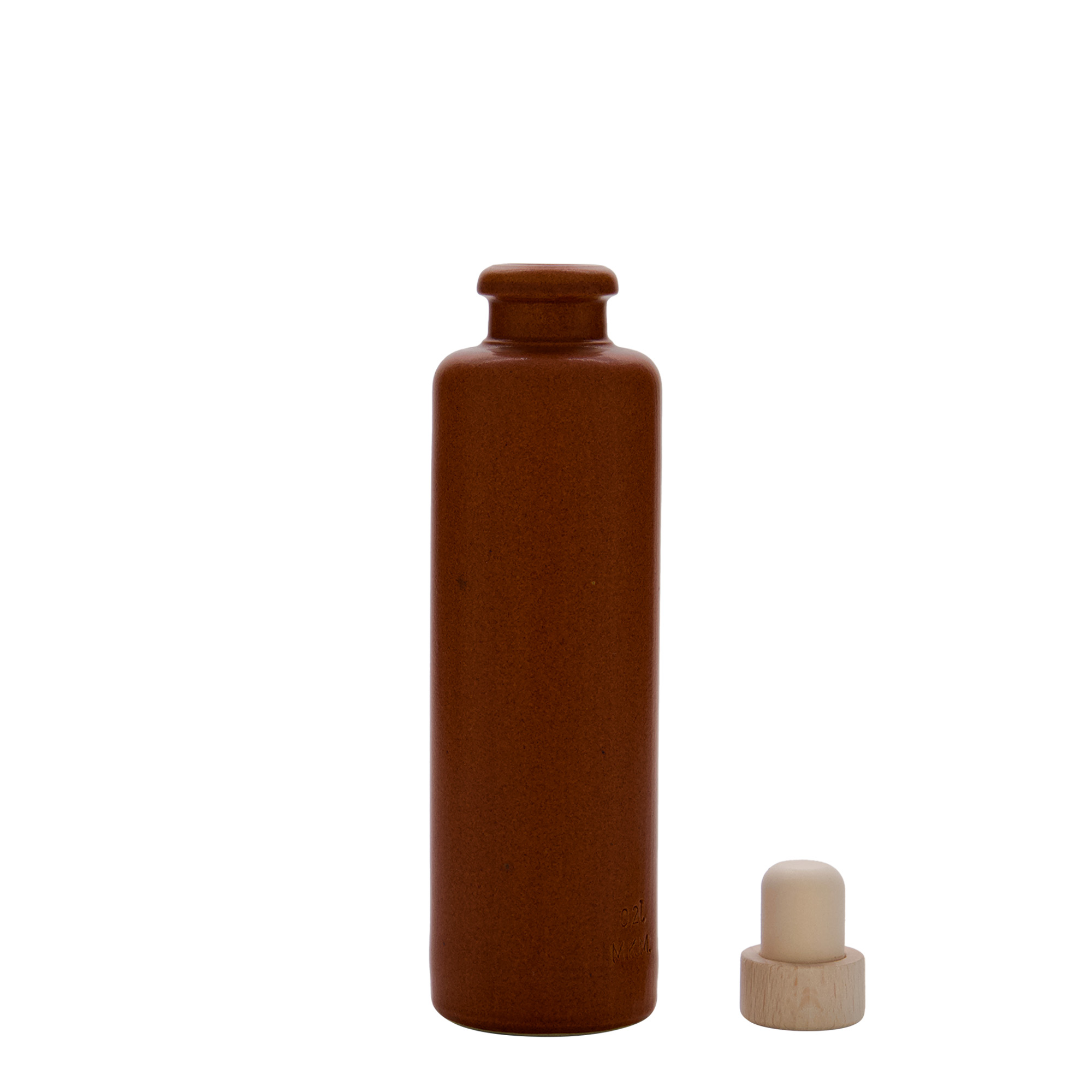 200 ml krua me dhemb, qeramikë, kuq-kafe, gojë: korek