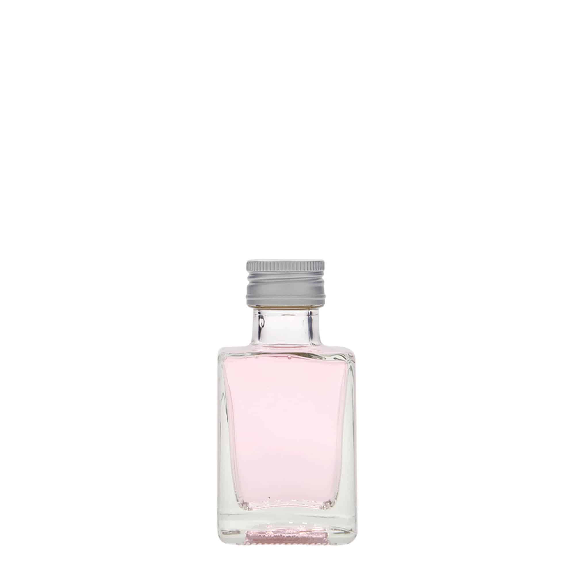 Shishe qelqi 50 ml 'Cube', katrore, gojë: PP 24