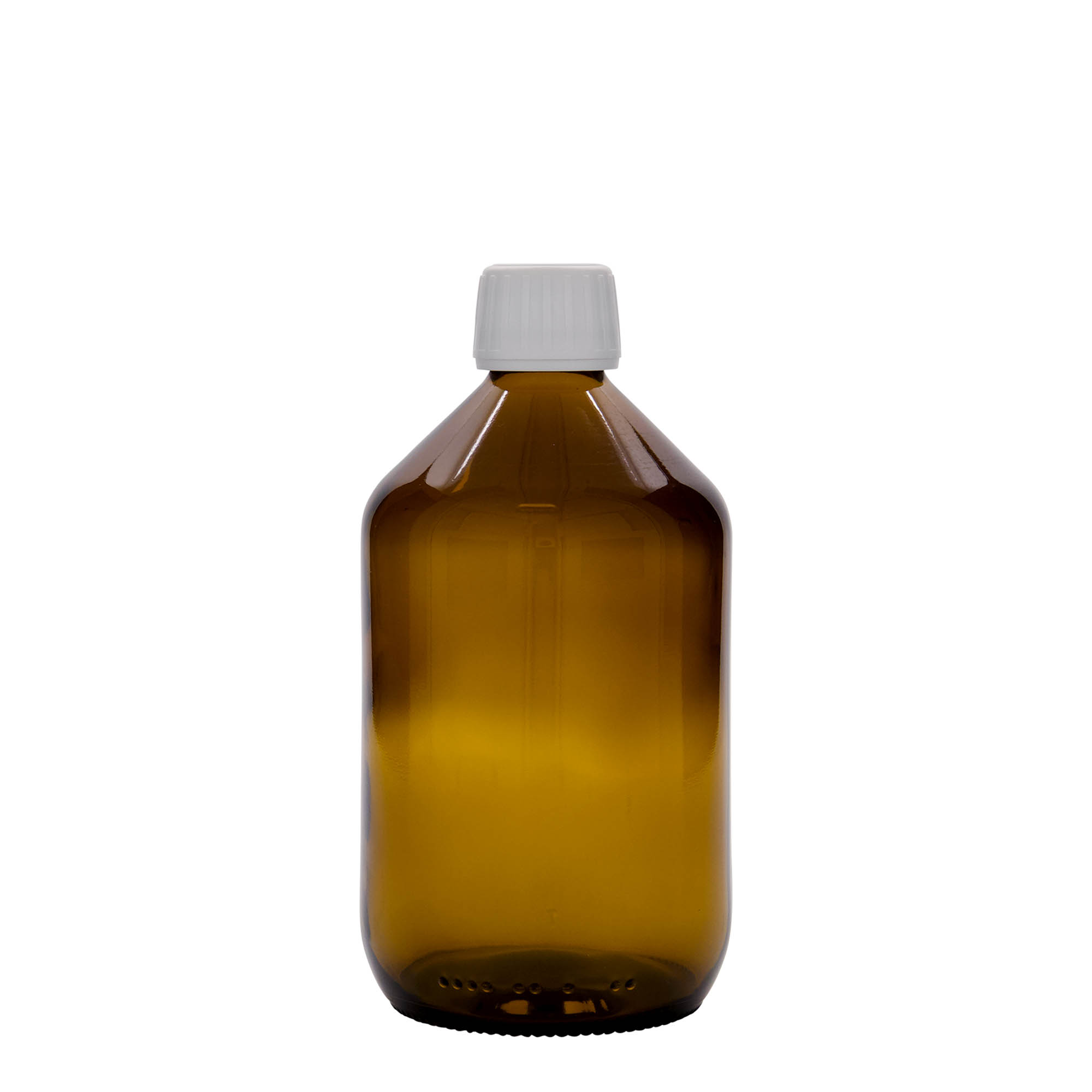 Shishe mjekësore 500 ml, kafe, qelq, hapja: PP 28 Shishe mjekësore 500 ml, kafe, qelq, hapja: PP 28