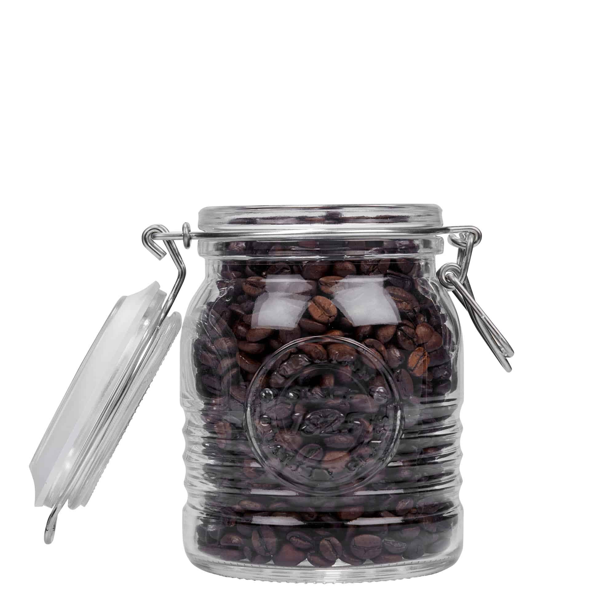 500 ml kavanoz me kapak me tel 'Officina 1825', hapja: mbyllje me kapak me tel
