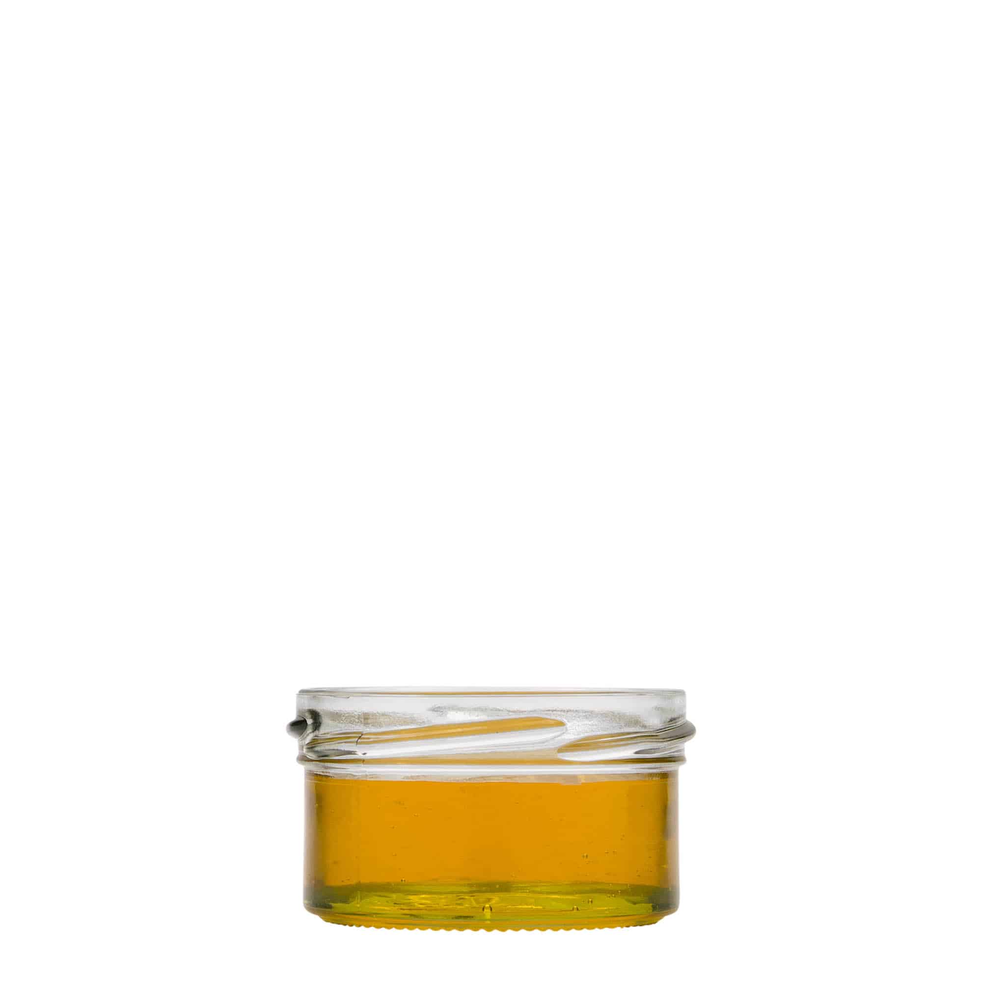 70 ml kavanoz i sheshtë me mbyllje të shpejtë, hapje: Twist-Off (TO 66)