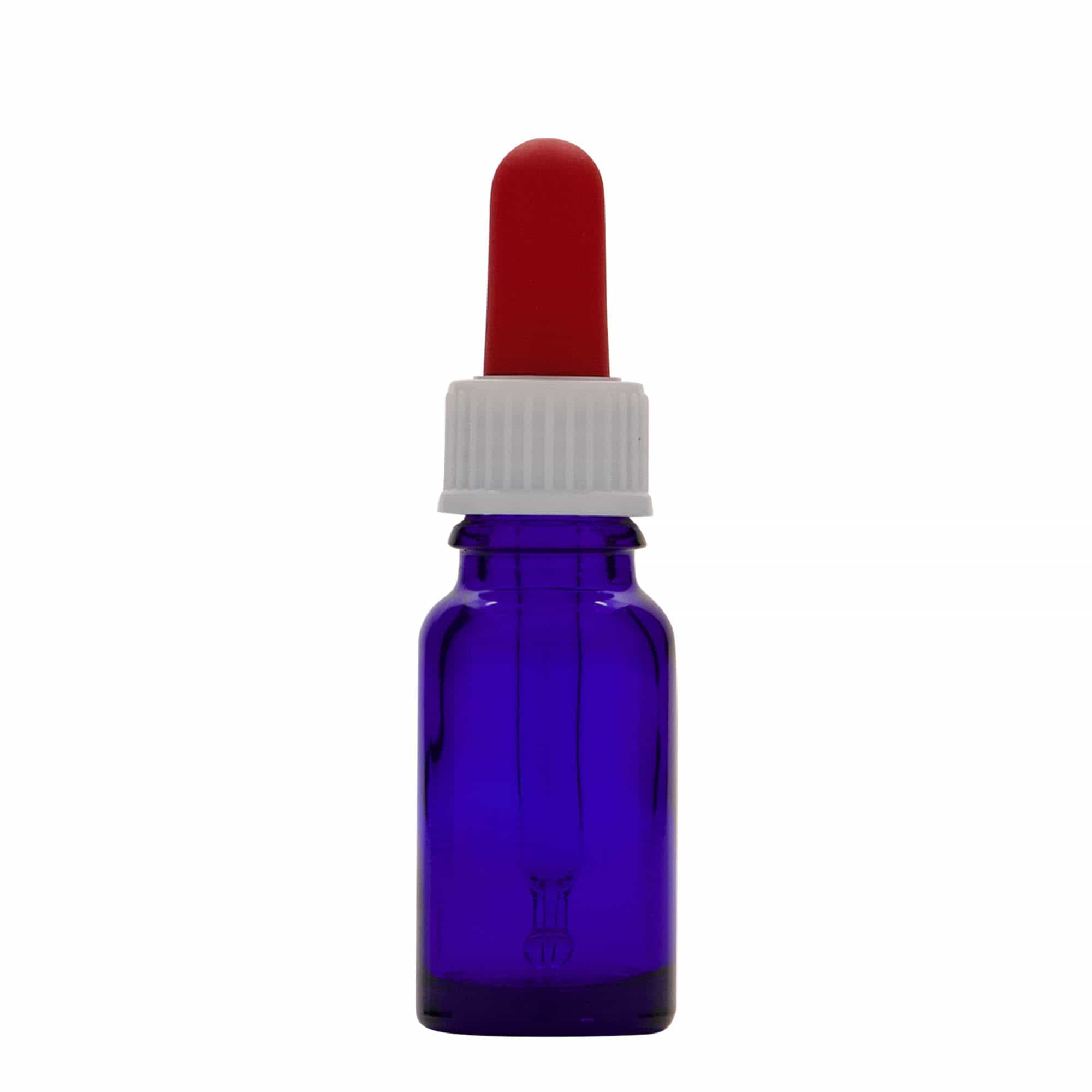 Shishe pipete 10 ml, mjekësore, xham, blu mbretëror-kuq, gojëzimi: DIN 18