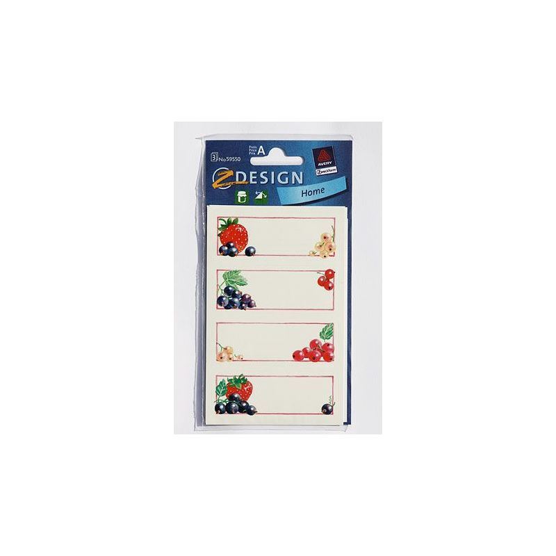 Etiketat Zweckform 'Johannisbeeren', drejtkëndëshe, letër, shumëngjyrëshe Etiketat Zweckform 'Johannisbeeren', drejtkëndëshe, letër, shumëngjyrëshe