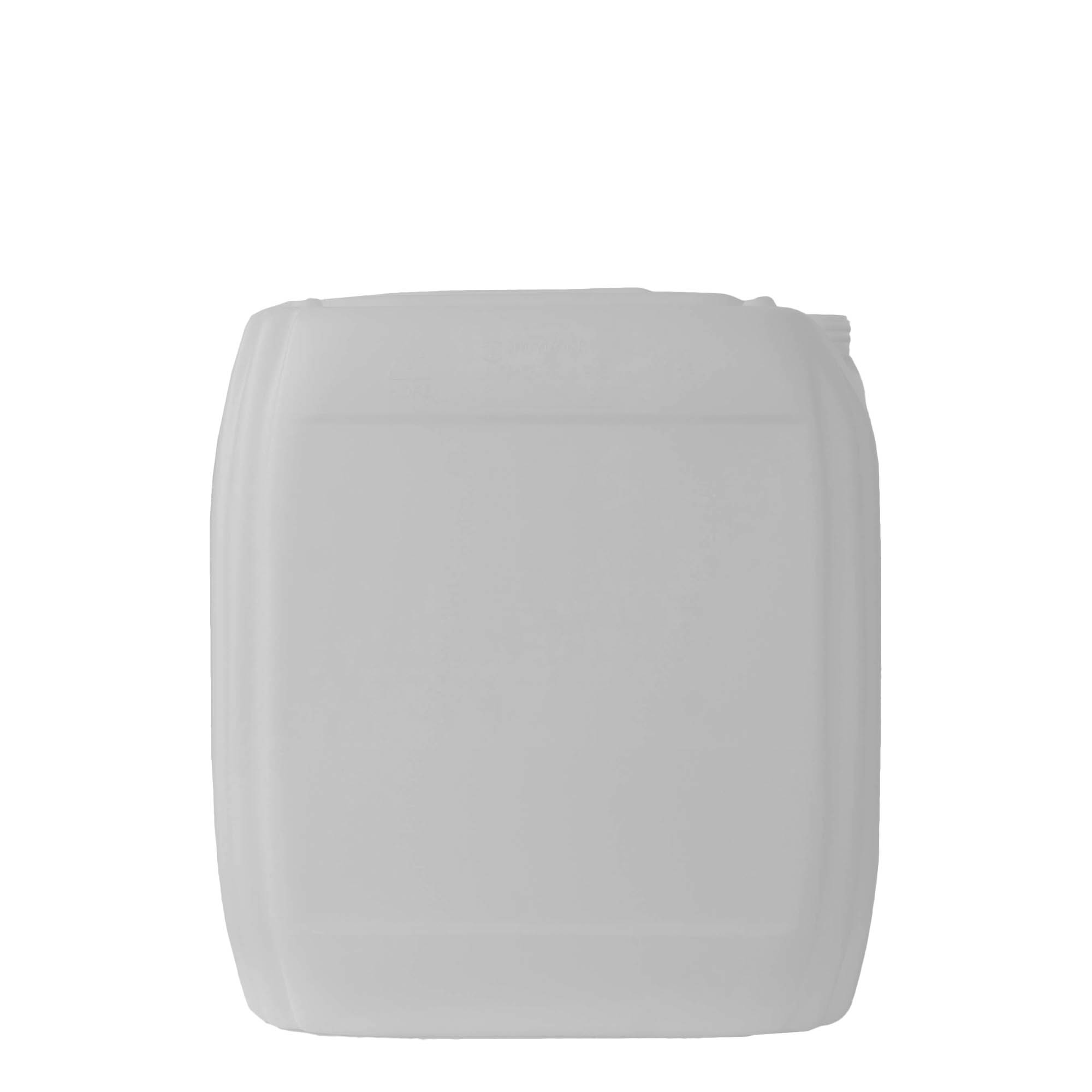 Kanister 30 l, drejtkëndor, plastik HDPE, natyral, gojë: ND 60 Kanister 30 l, drejtkëndor, plastik HDPE, natyral, gojë: ND 60