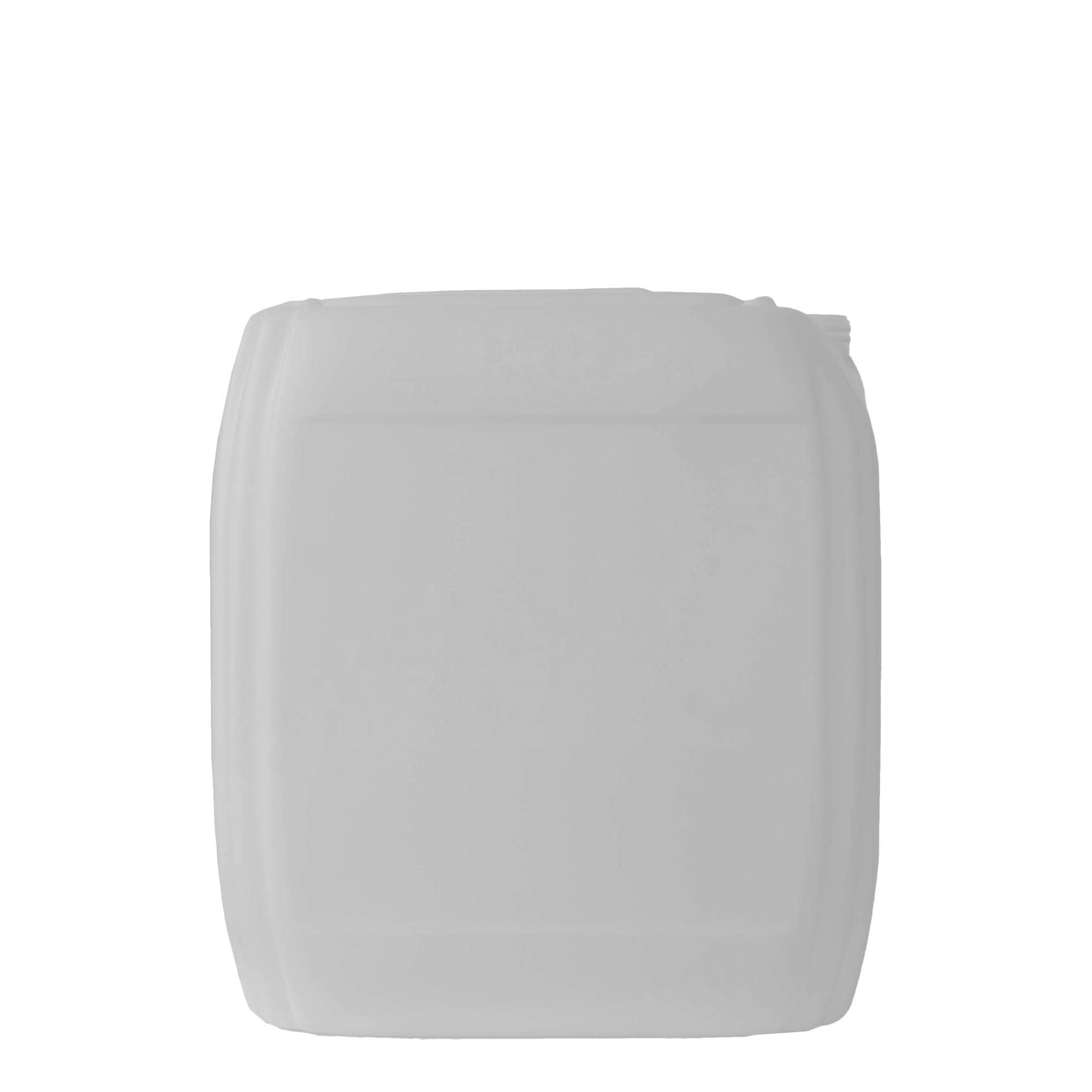 Kanister 30 l, drejtkëndor, plastik HDPE, natyral, gojë: ND 60