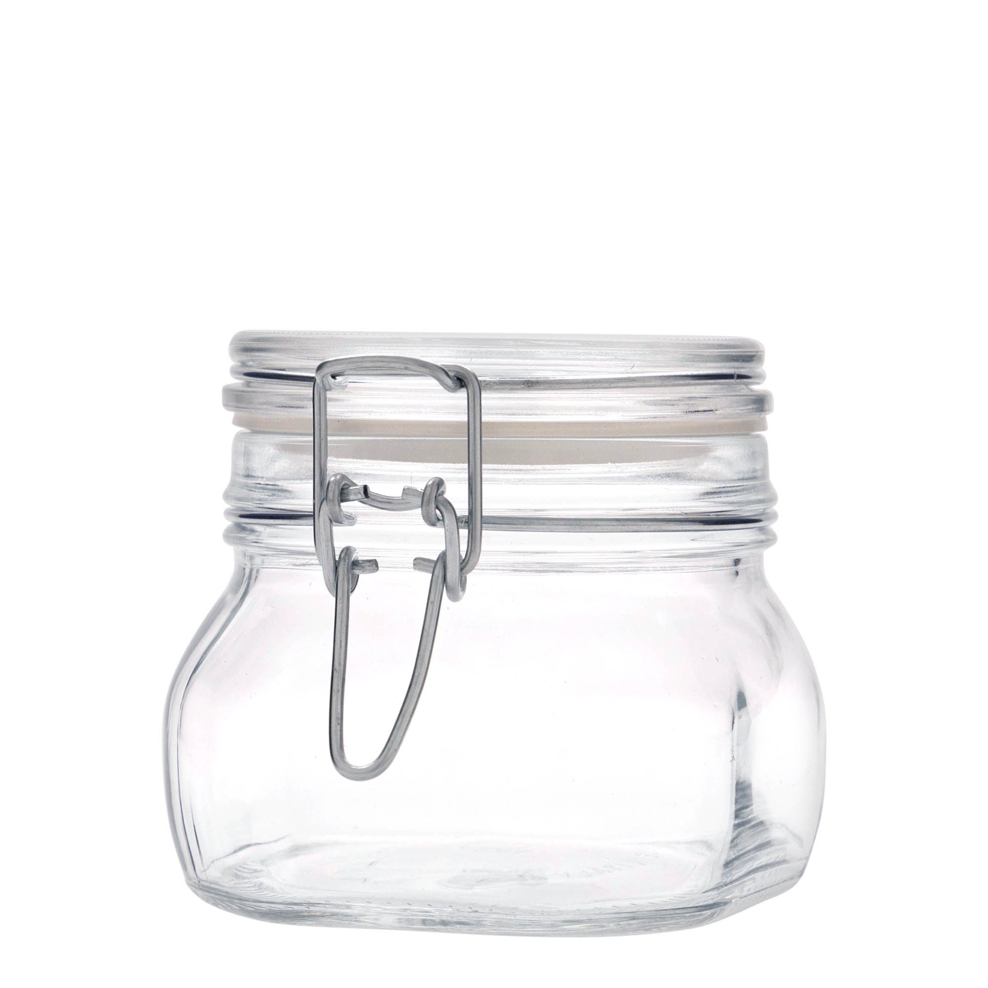 500 ml kavanoz me kapak me tel 'Fido', katror, hapje: mbyllje me kapak me tel