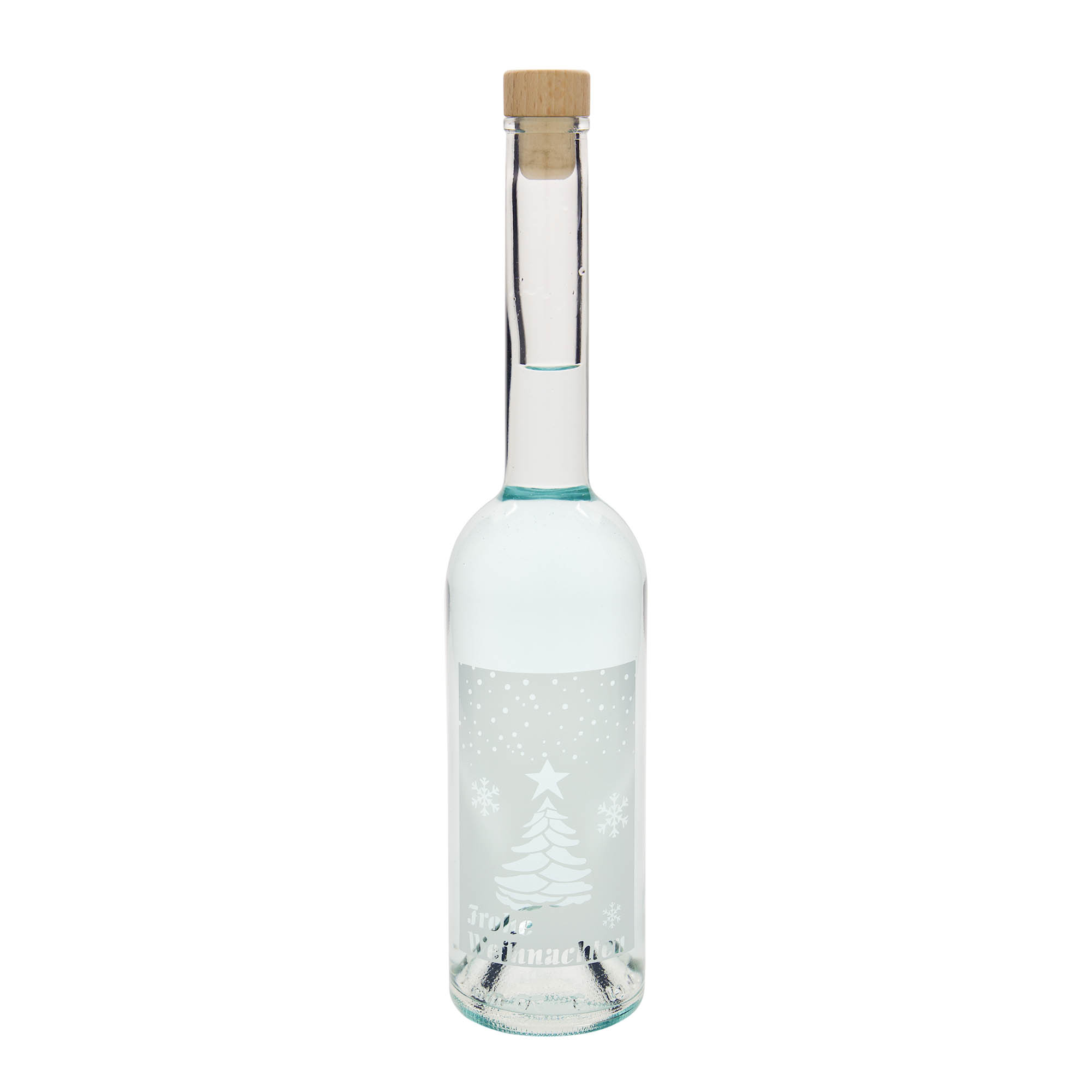 Shishe qelqi 500 ml 'Opera', motiv: Krishtlindje të bardha, gojë: kork Shishe qelqi 500 ml 'Opera', motiv: Krishtlindje të bardha, gojë: kork