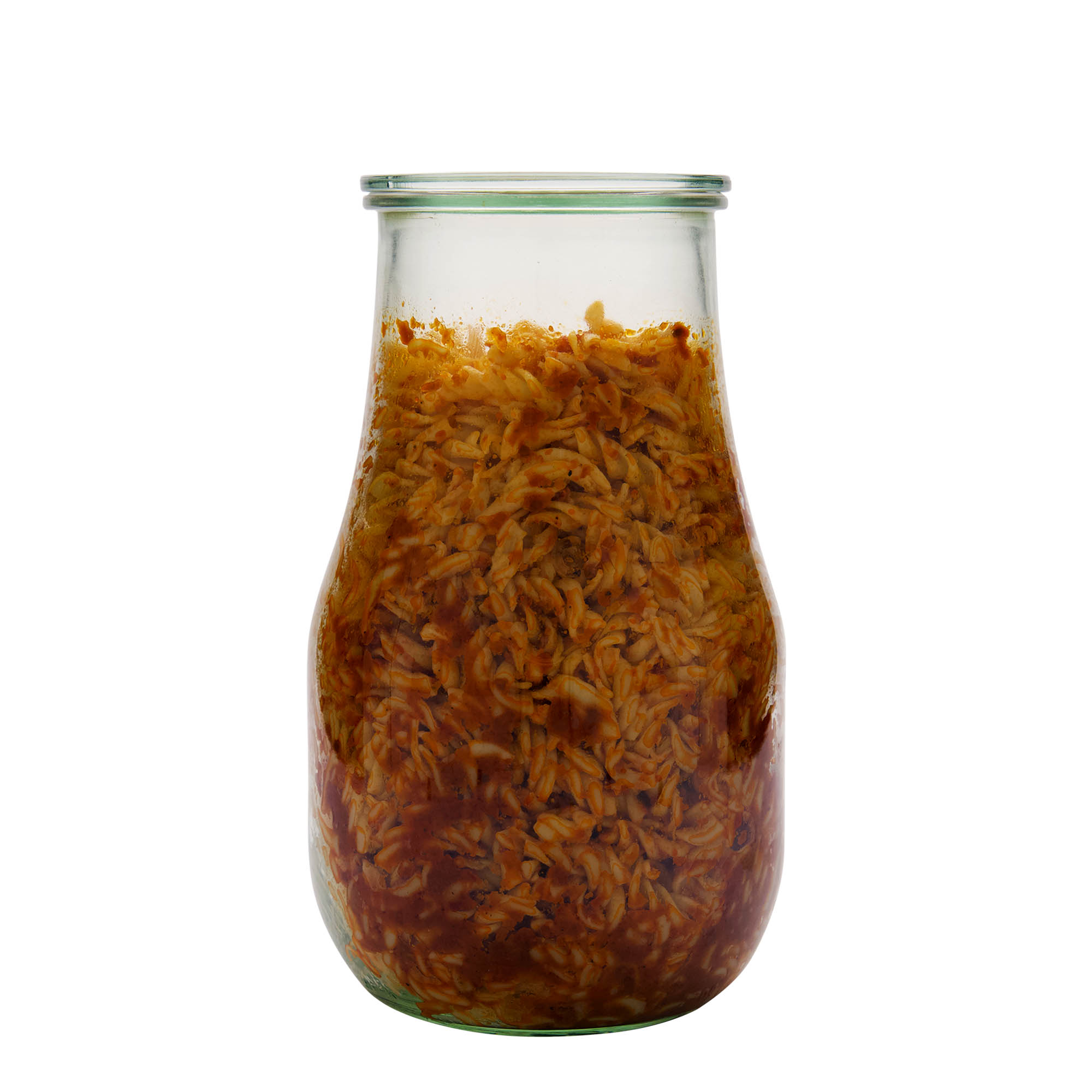 2.700 ml WECK-këpucë qelqi, Hapur: Skaj i rrumbullakët