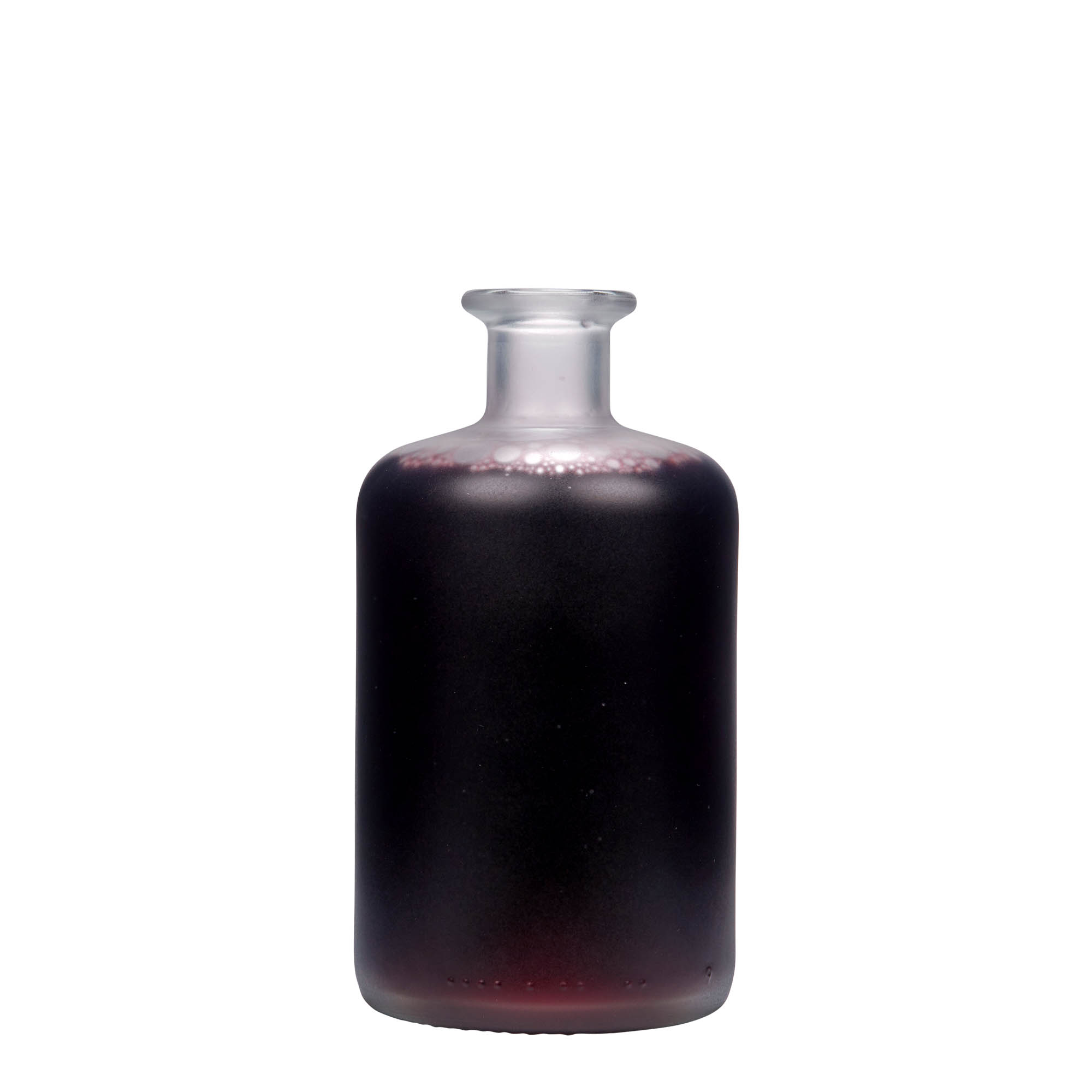 Shishe qelqi 500 ml farmacisti, e ngrirë, goja: kork