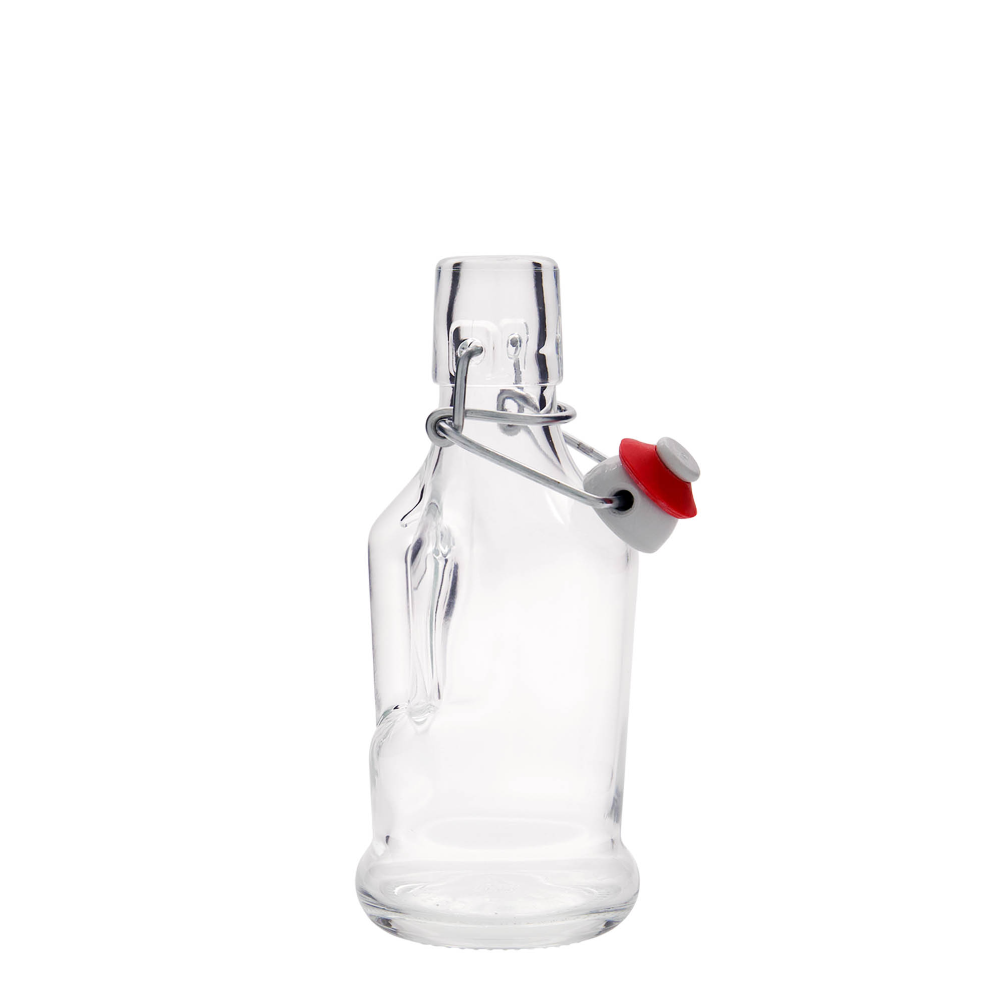 Shishe qelqi 200 ml 'Classica', gojë: kapëse me kapak me shirit Shishe qelqi 200 ml 'Classica', gojë: kapëse me kapak me shirit