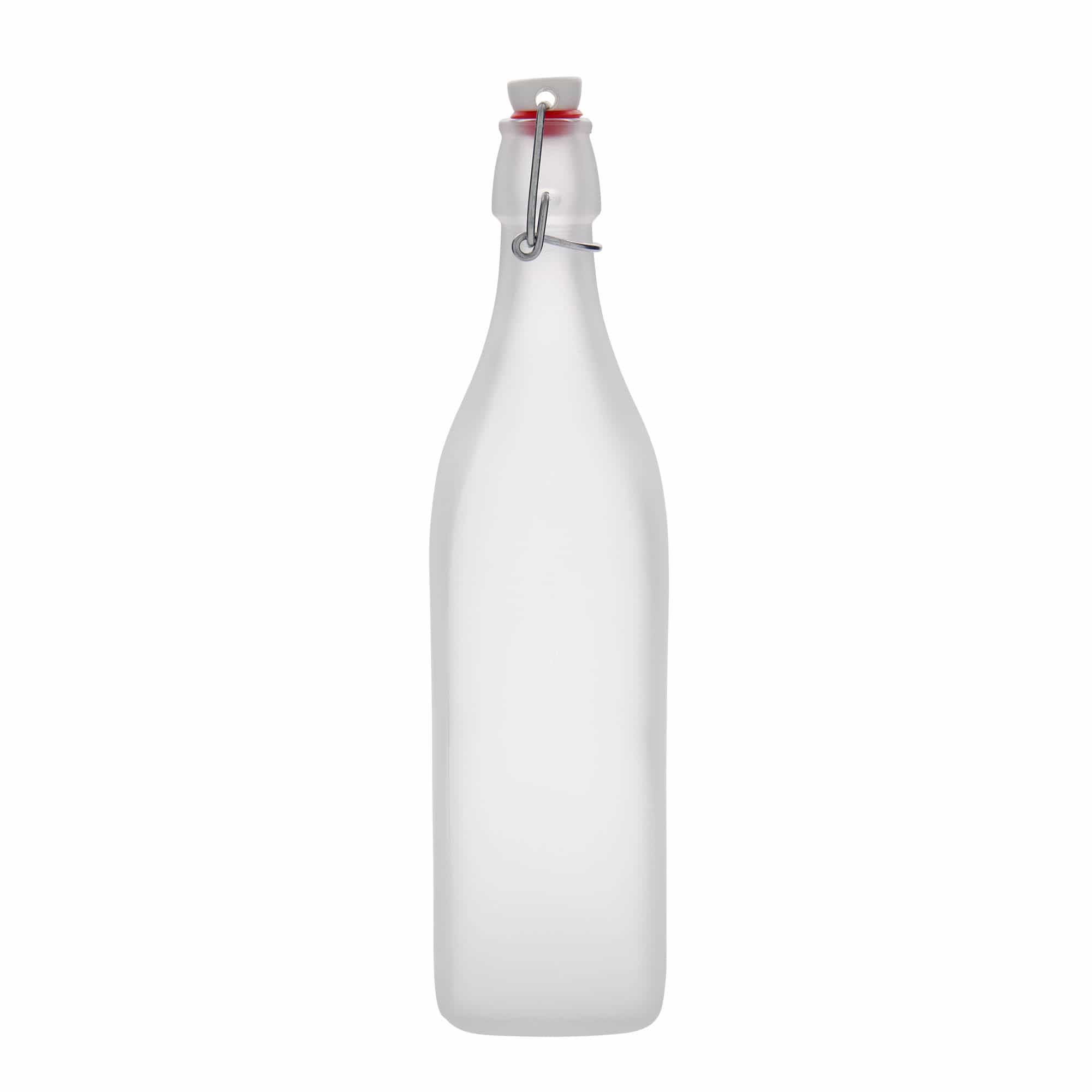 1.000 ml shishe qelqi 'Swing, katrore, e ngrirë, hapja: kapak me grep