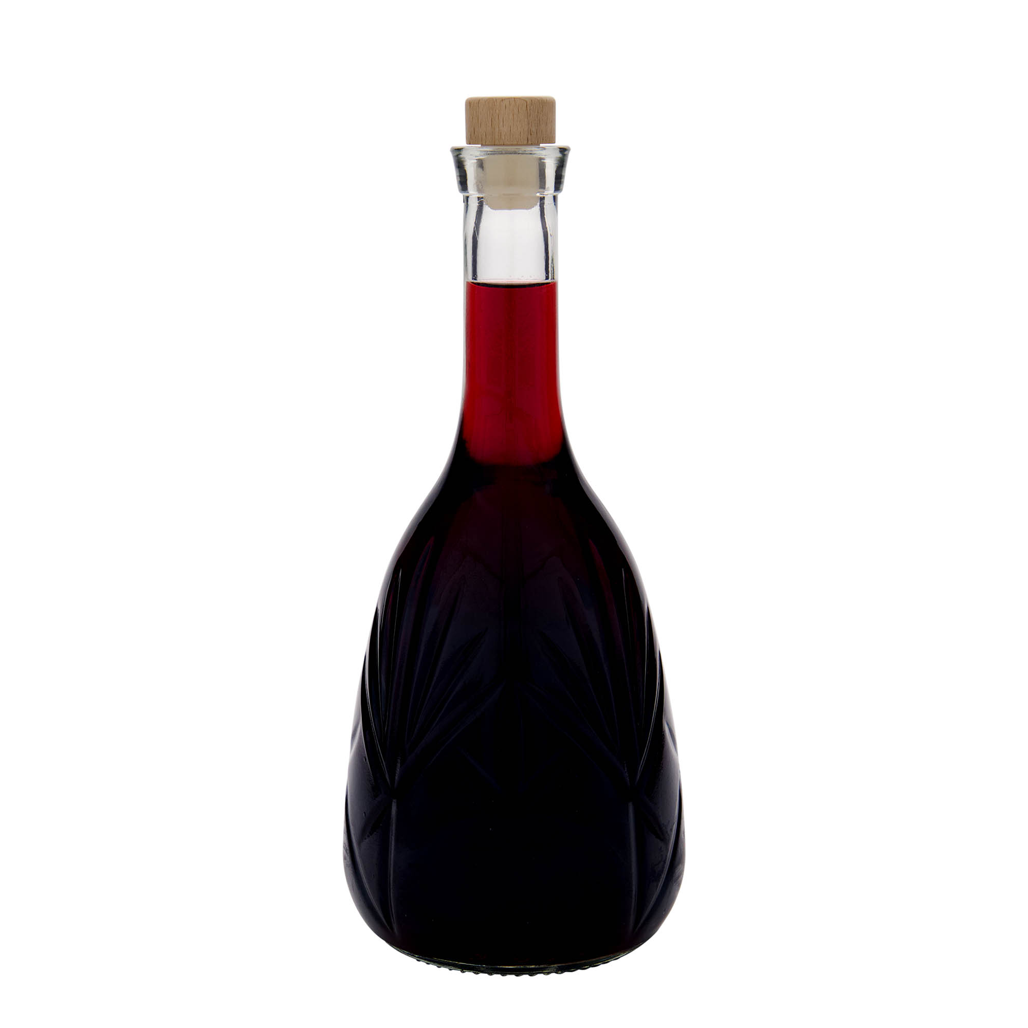 1.000 ml shishe qelqi 'Reliefa', gojë: kork 1.000 ml shishe qelqi 'Reliefa', gojë: kork