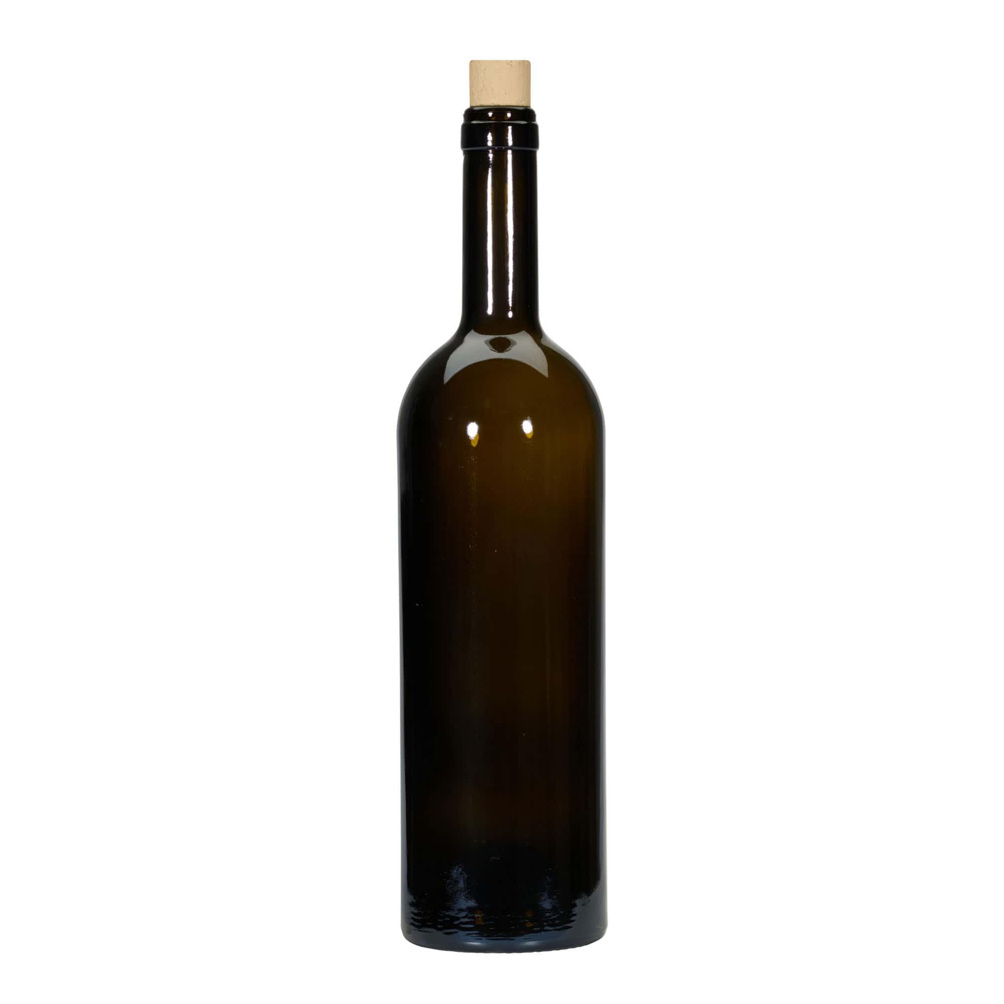 Shishe vere 750 ml 'Golia', jeshile antike, gojë: Kork