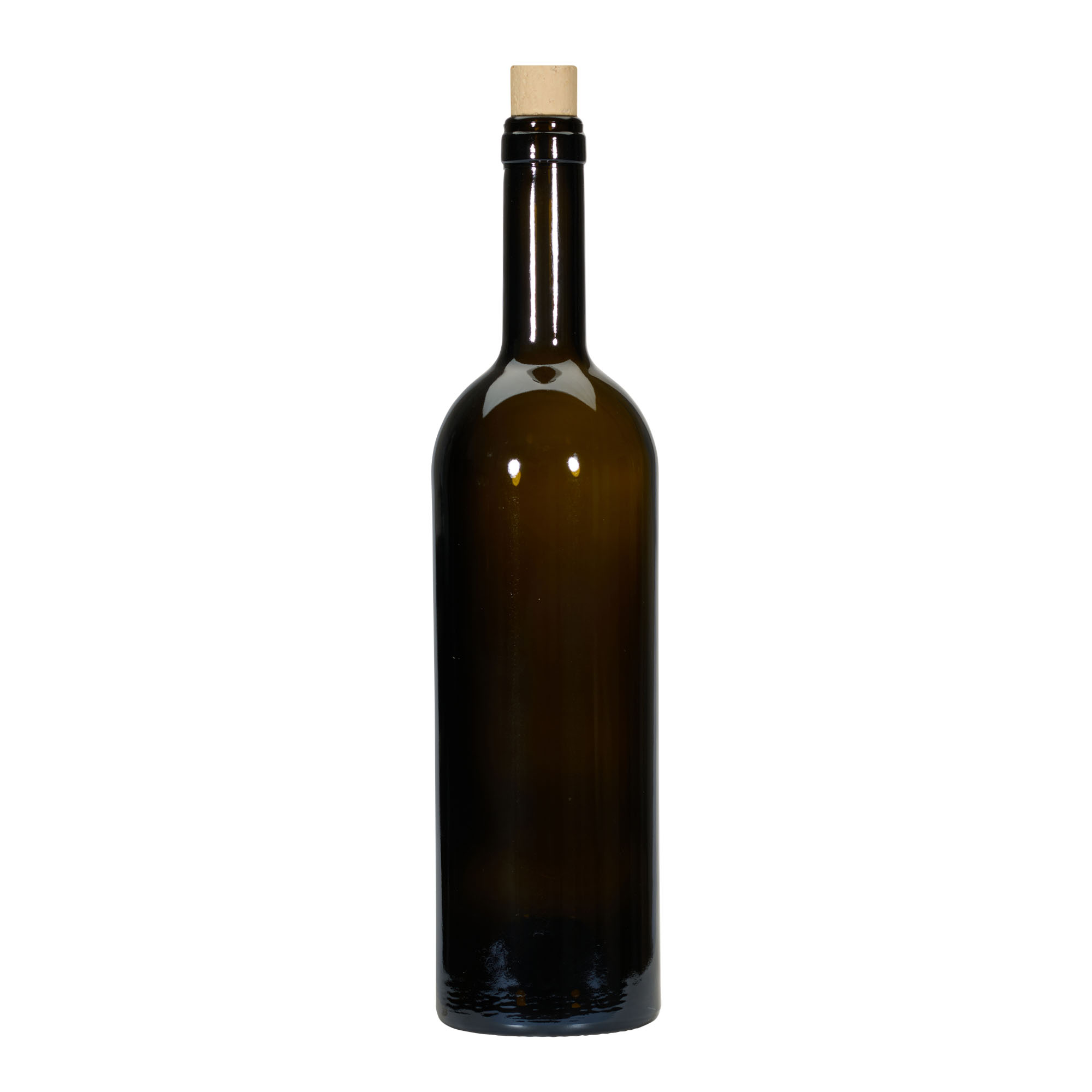 Shishe vere 750 ml 'Golia', jeshile antike, gojë: Kork
