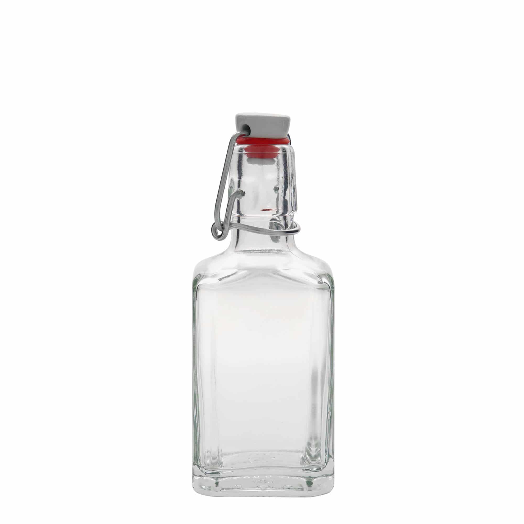 250 ml shishe qelqi 'Rialto', katrore, gojë: mbyllje me kapëse.