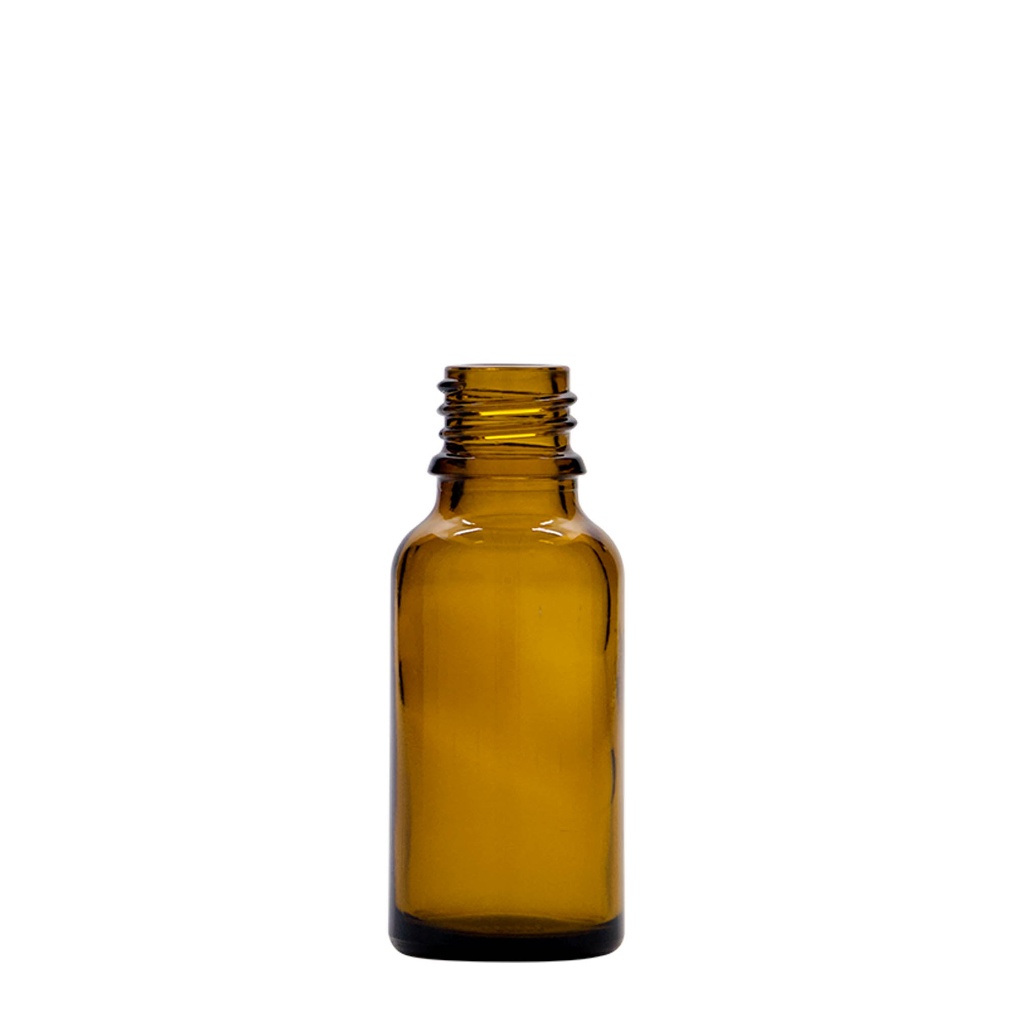 20 ml shishe me pipetë, mjekësore, qelq, kafe, gojë: DIN 18