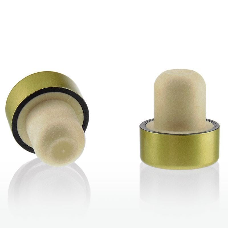 Kork dore 19 mm, plastik, ari, për gojëzën: kork