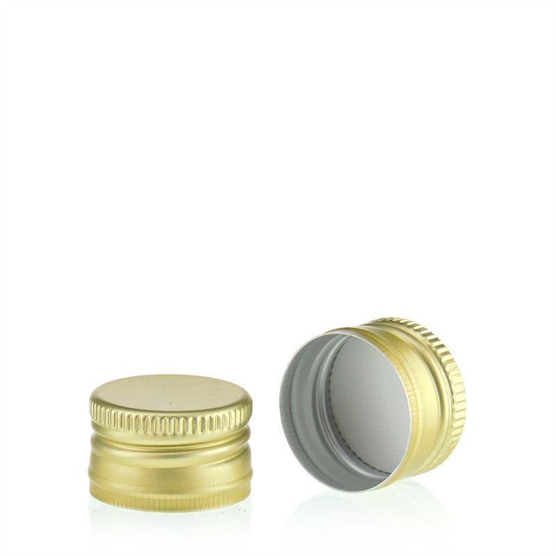 Kapak me vidë, metal, i artë, për gojën: PP 22