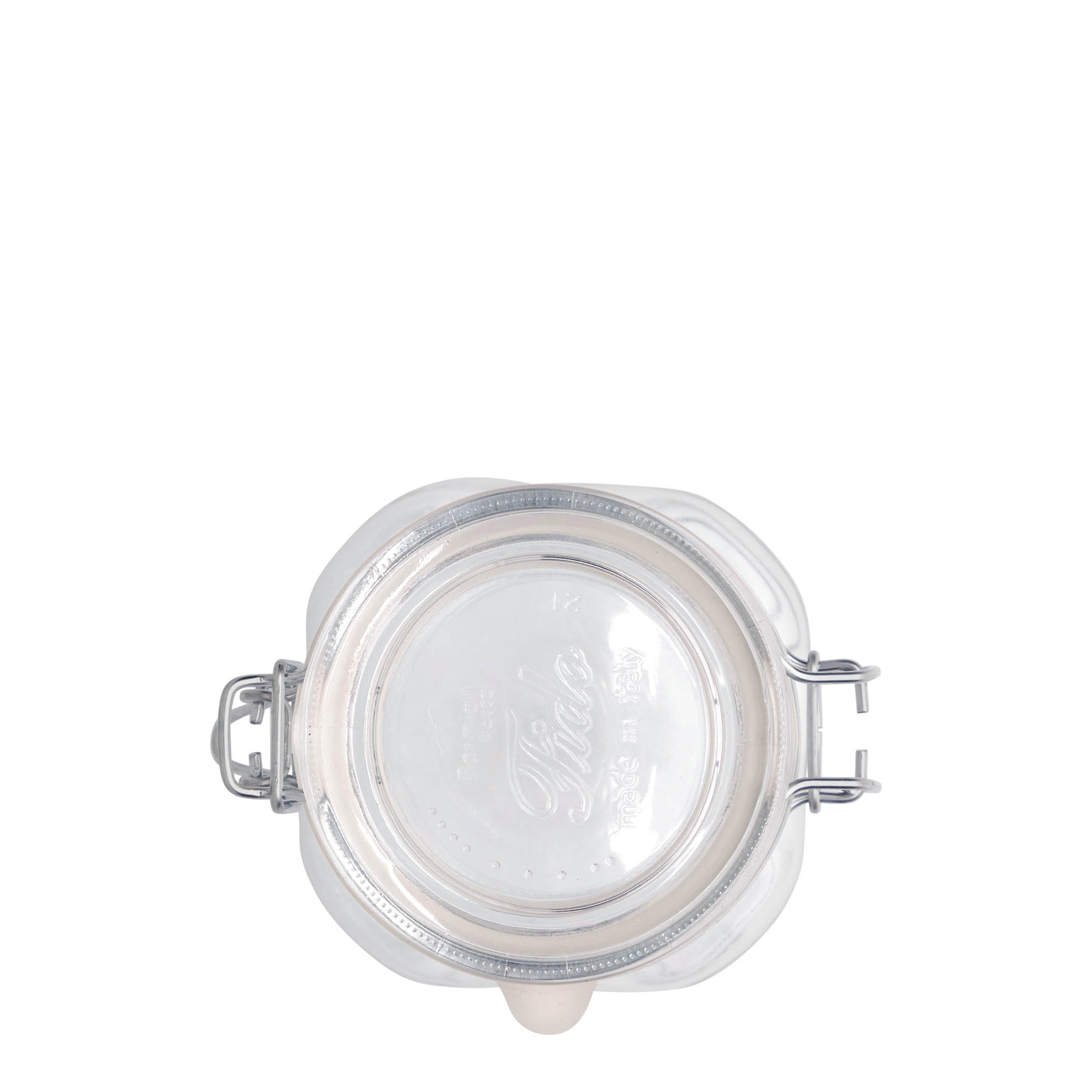 500 ml kavanoz me kapak me tel 'Fido', katror, hapje: mbyllje me kapak me tel