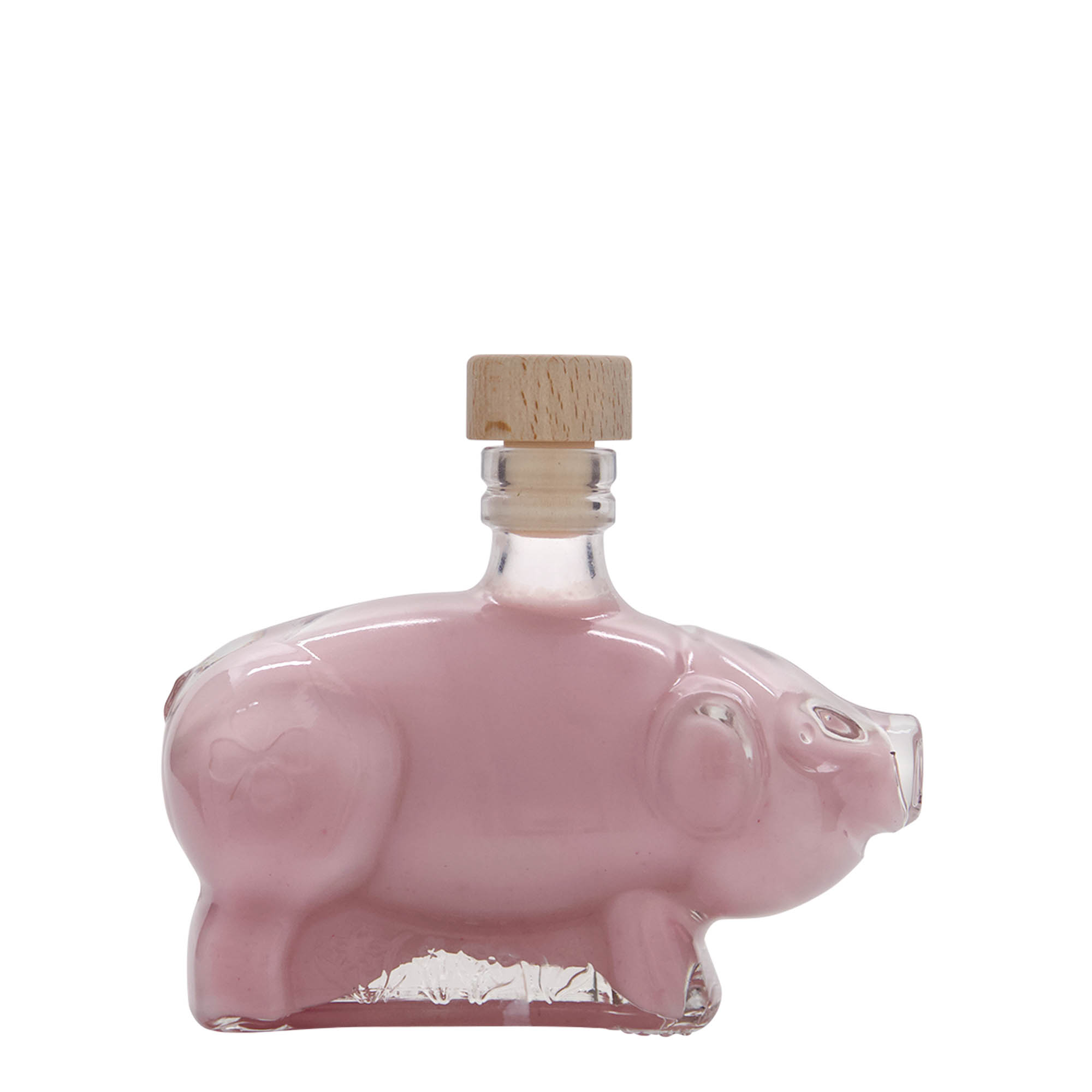 200 ml shishe qelqi 'Derrkuc i fatit', Hapur: Korek