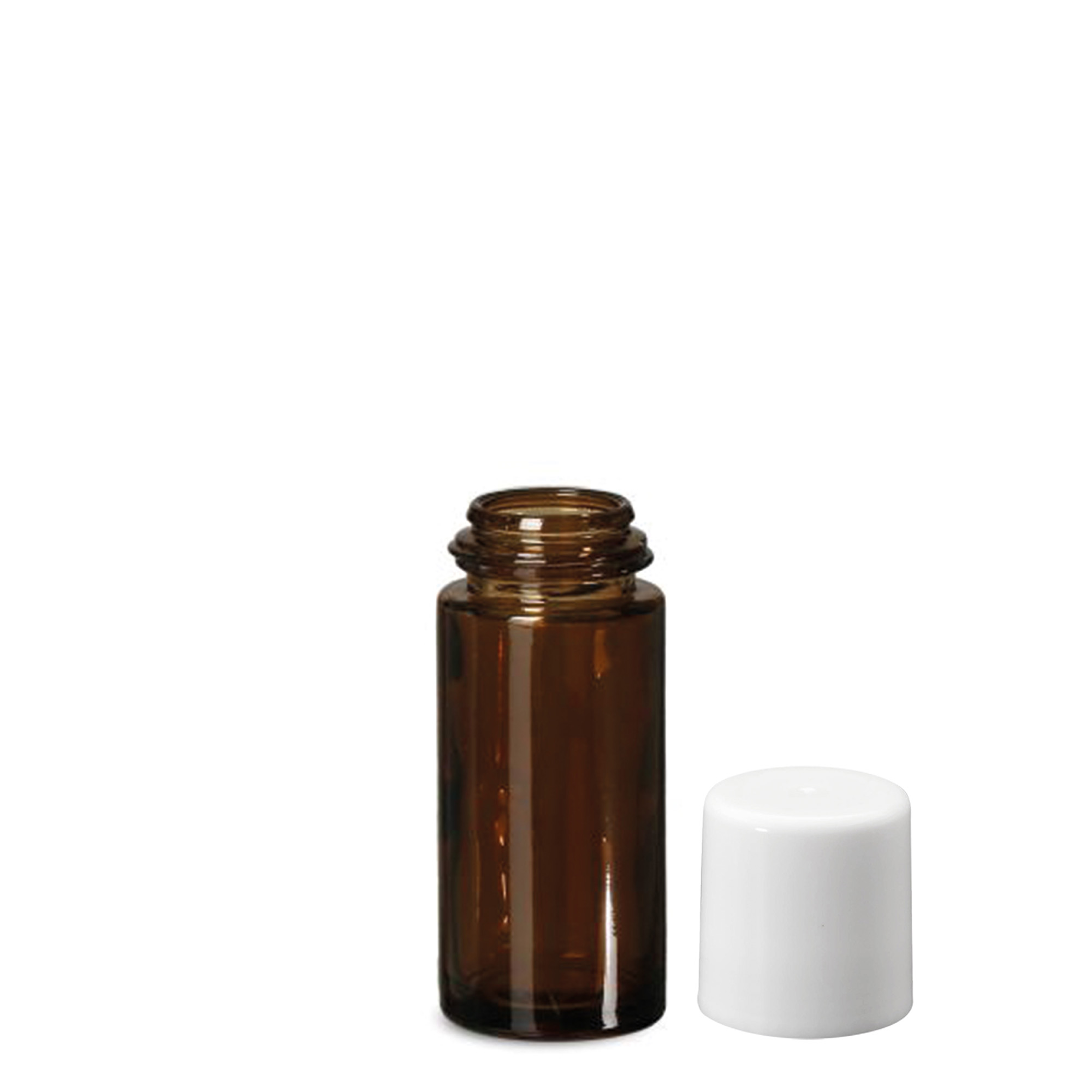Shishe roll-on 50 ml, xham, kafe, hunda: kapak me vida Shishe roll-on 50 ml, xham, kafe, hunda: kapak me vida