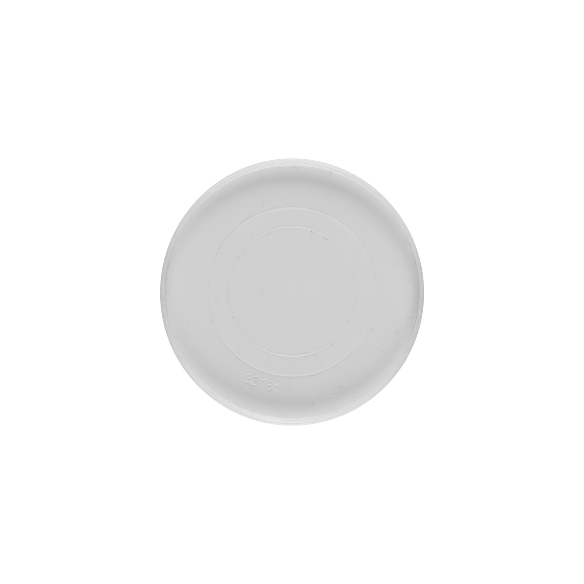 Mbulesë për 30 ml 'Bianca', plastike PP, e bardhë