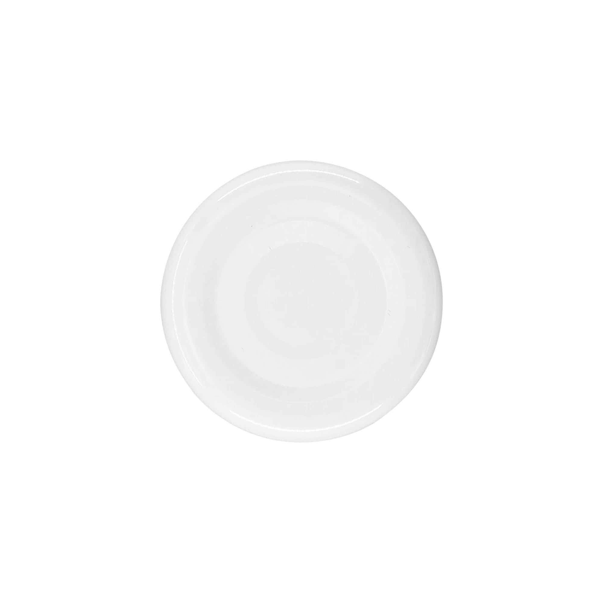 Kapak Twist-Off, metal i bardhë, i bardhë, për hapje: TO 38