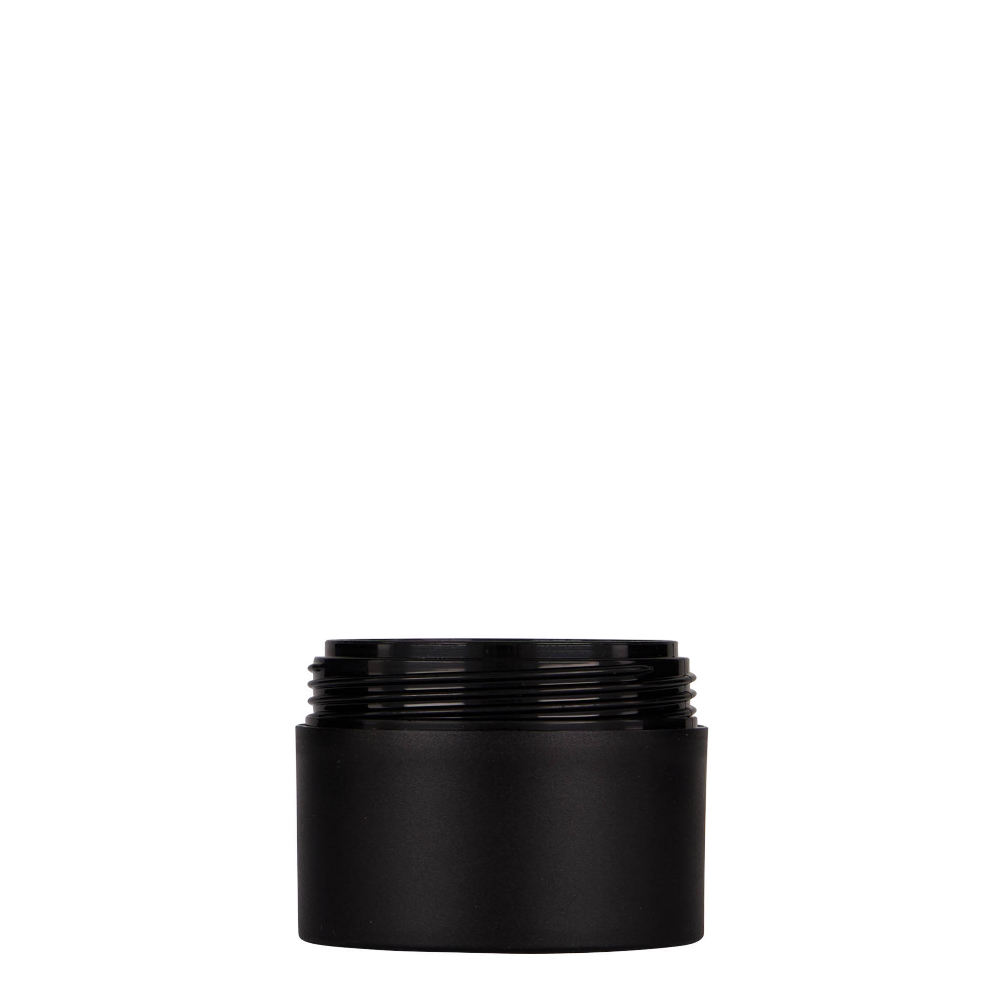 50 ml enë plastike 'Antonella', PP, e zezë, hapje: kapak me vida 50 ml enë plastike 'Antonella', PP, e zezë, hapje: kapak me vida