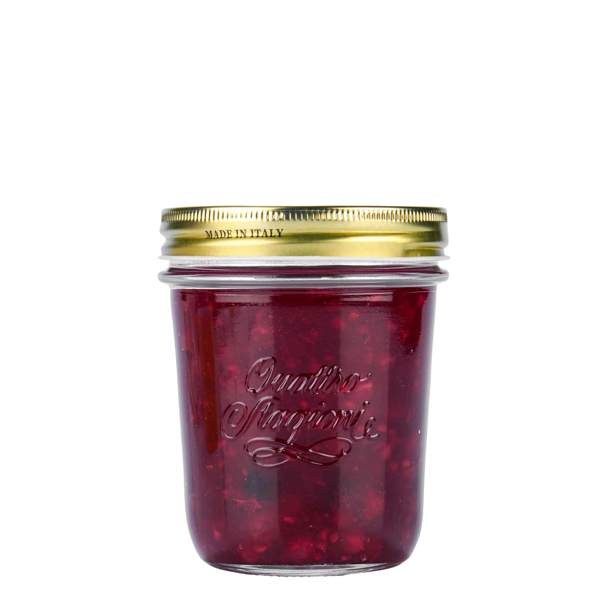 320 ml kavanoz rrëzimi 'Quattro Stagioni', gojë: kapak me vidë