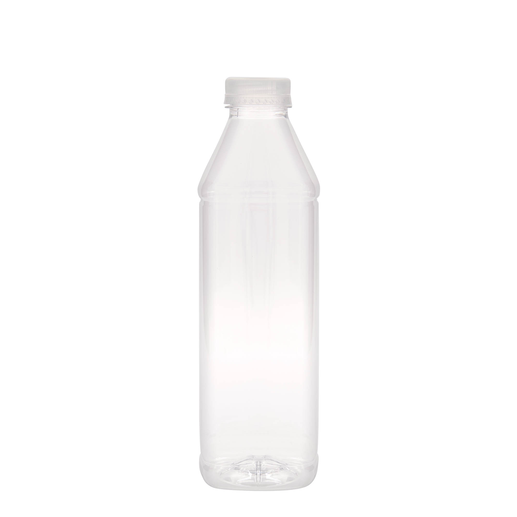 1.000 ml shishe PET 'Milk and Juice Carré', katrore, prej plastike, hapje: 38 mm 1.000 ml shishe PET 'Milk and Juice Carré', katrore, prej plastike, hapje: 38 mm