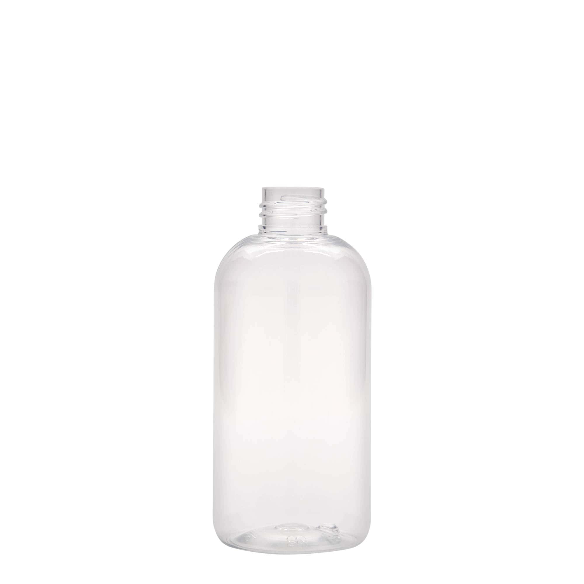 200 ml shishe PET 'Boston', plastikë, gojë: 24/410