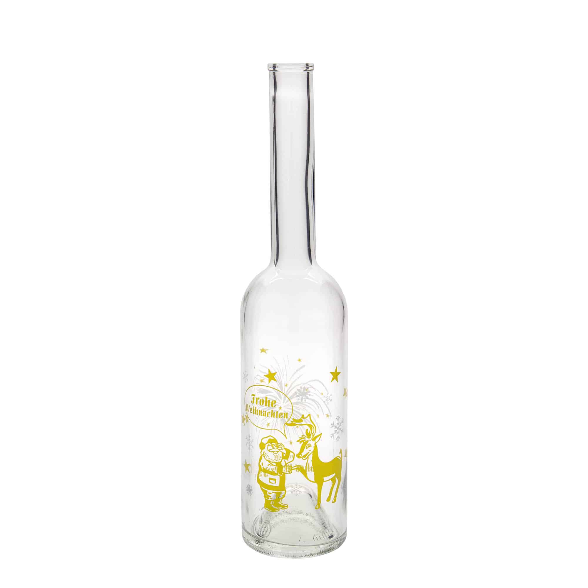 Shishe qelqi 500 ml 'Opera', motiv: Fishekzjarre, gojë: kork