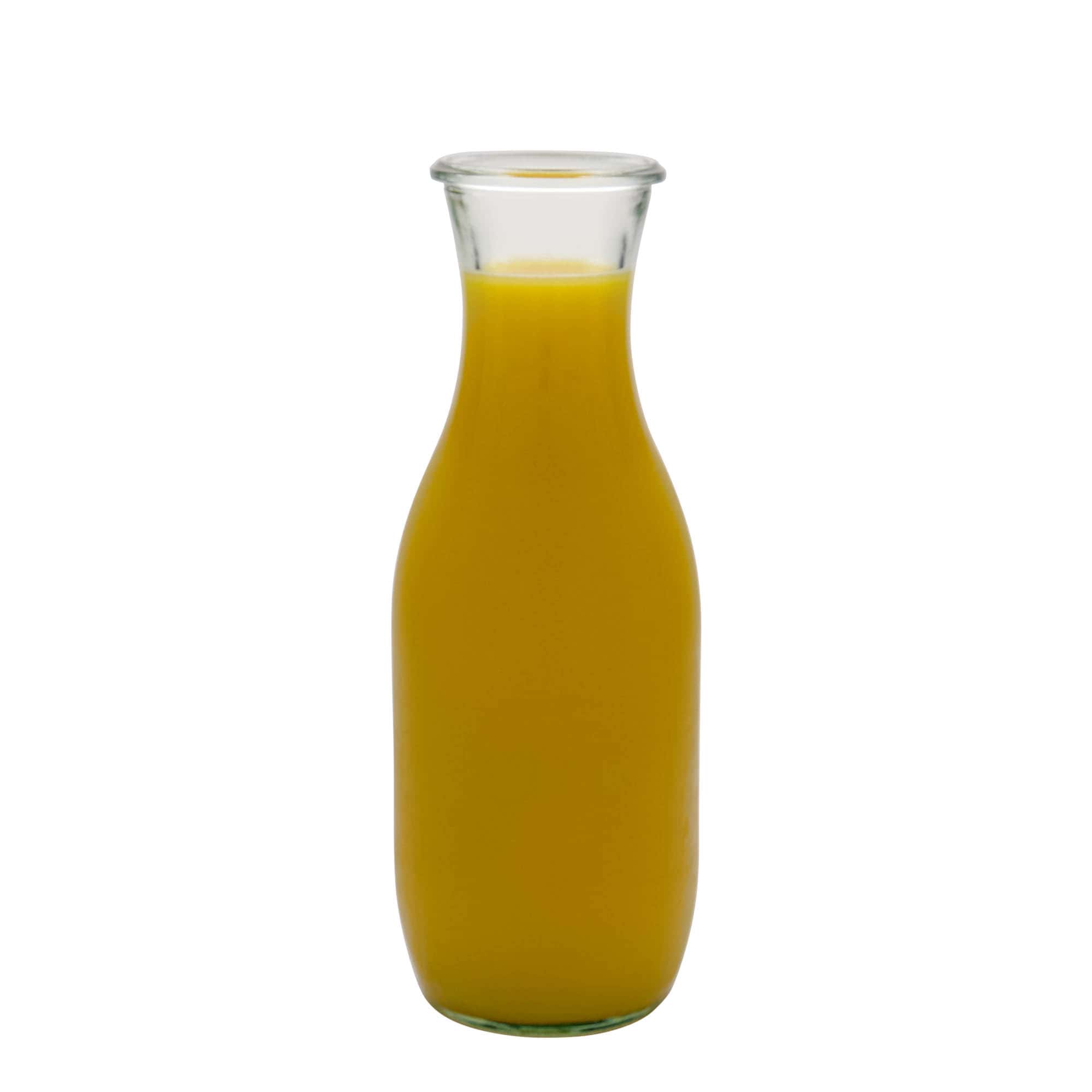 1.000 ml shishe lëngu WECK #, gojë: buzë e rrumbullakët