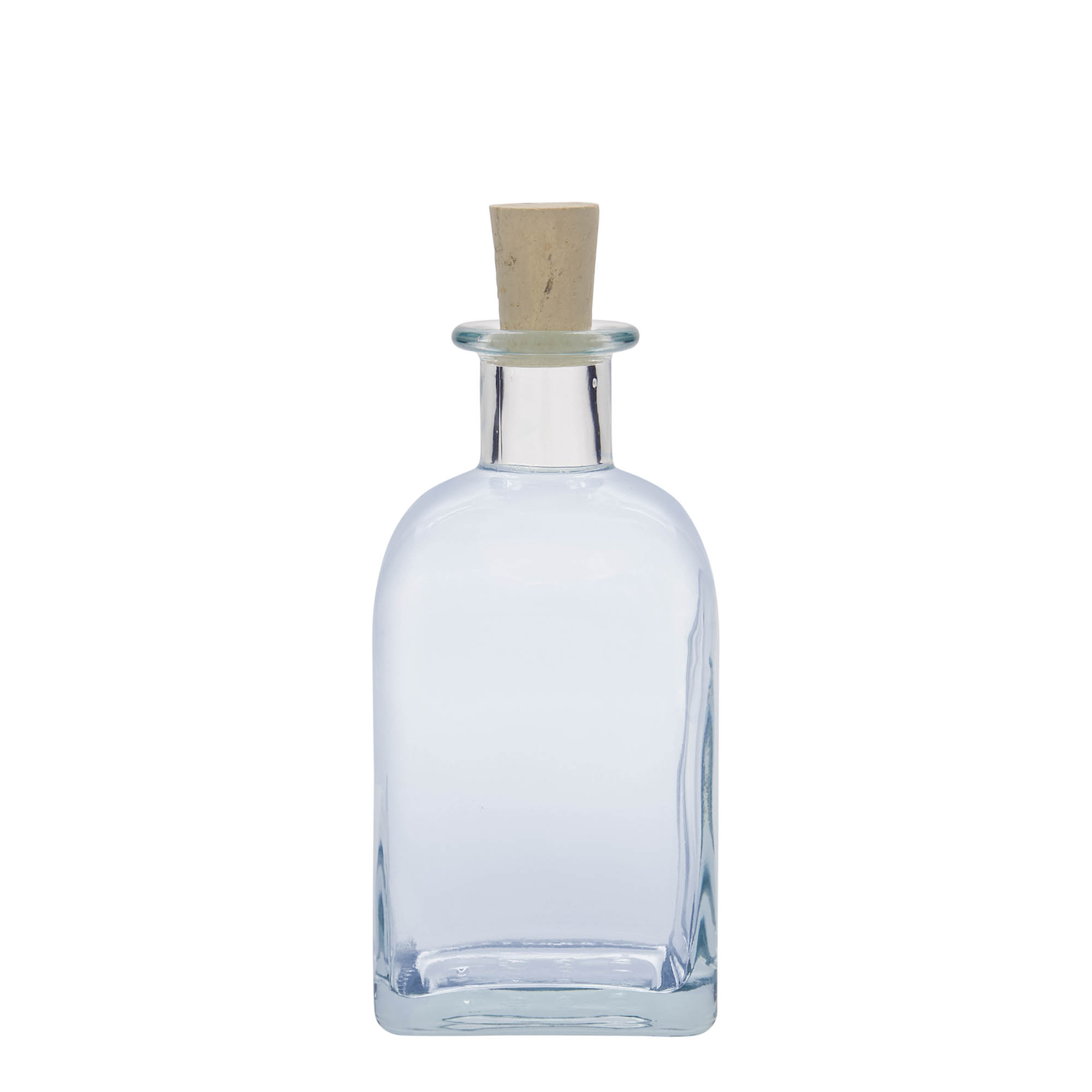 Shishe qelqi 350 ml Apotheker Carré, katrore, gozhdë: kork Shishe qelqi 350 ml Apotheker Carré, katrore, gozhdë: kork