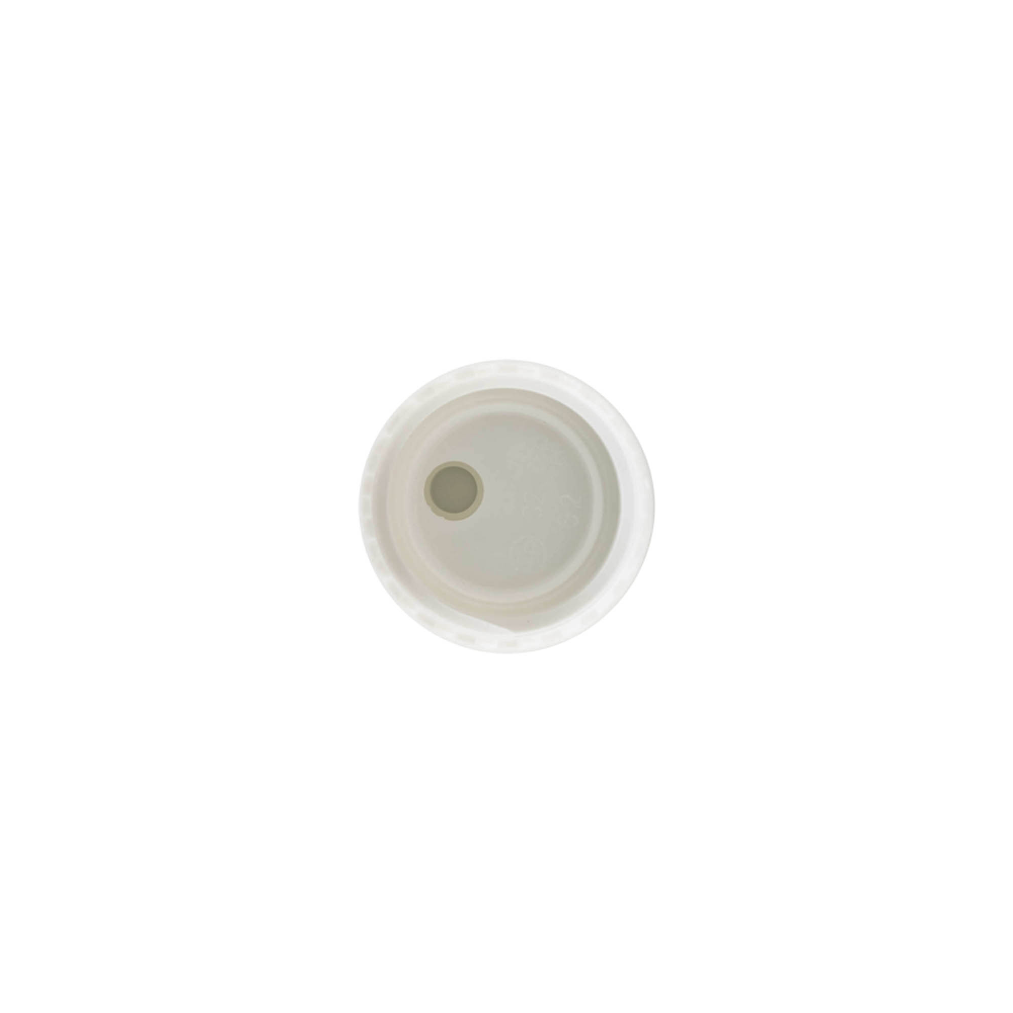 Kapak me vidë Disc Top, plastikë PP, i bardhë, për hapje: 24/410 Kapak me vidë Disc Top, plastikë PP, i bardhë, për hapje: 24/410